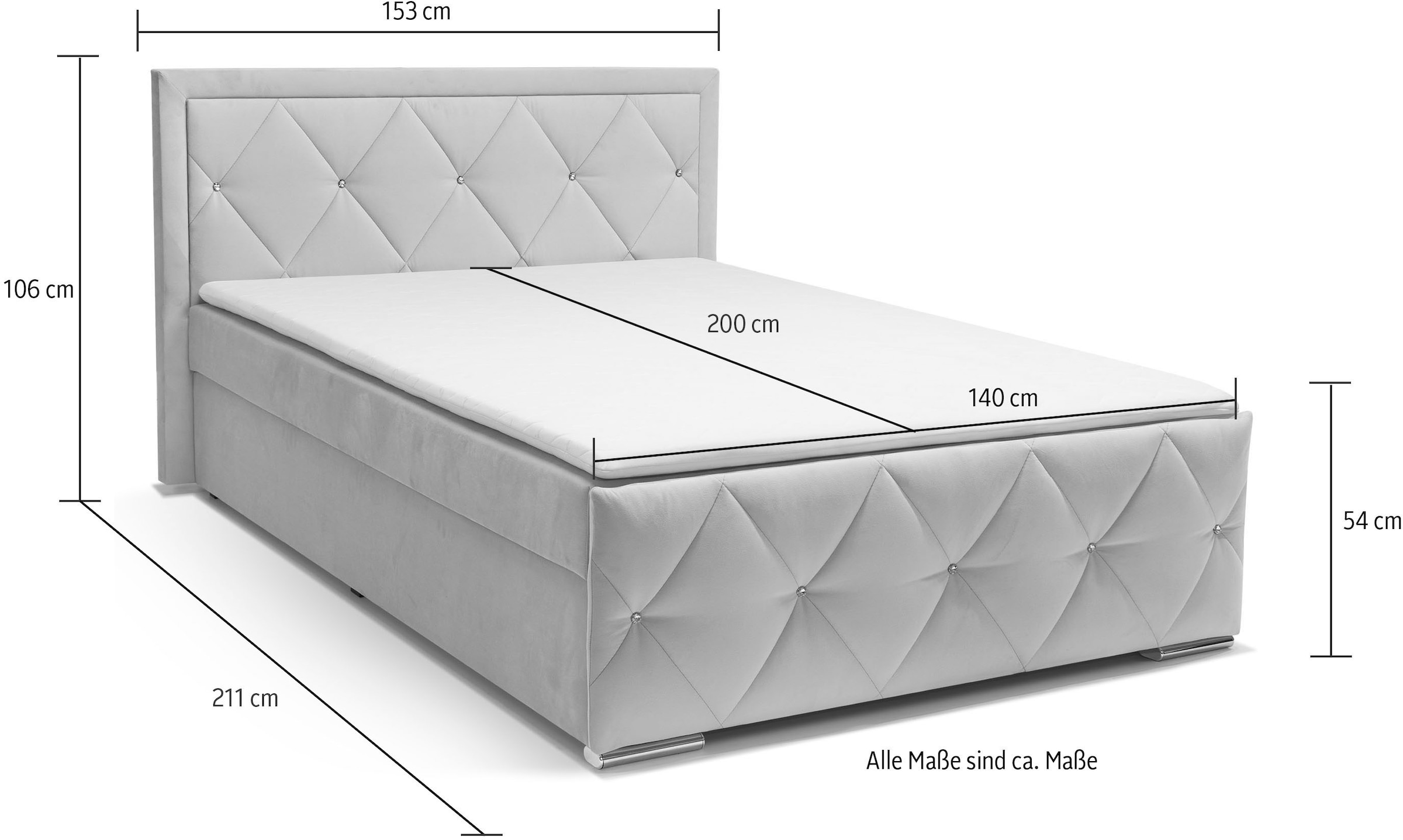 Leonique Boxbett 30 Jahre Jubiläums-Modell Alfie, in verschiedenen Farben und 3 Härtegraden lieferbar