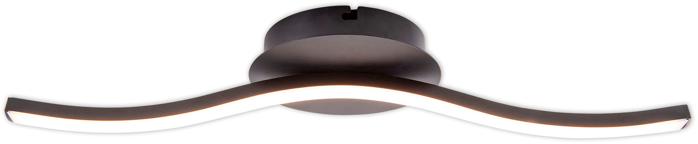 näve LED Deckenleuchte »Onda«, 1 flammig-flammig, Deckenlampe, Wandleuchte warmweiß, L: 45cm, 6W, schwarz-matt, IP20