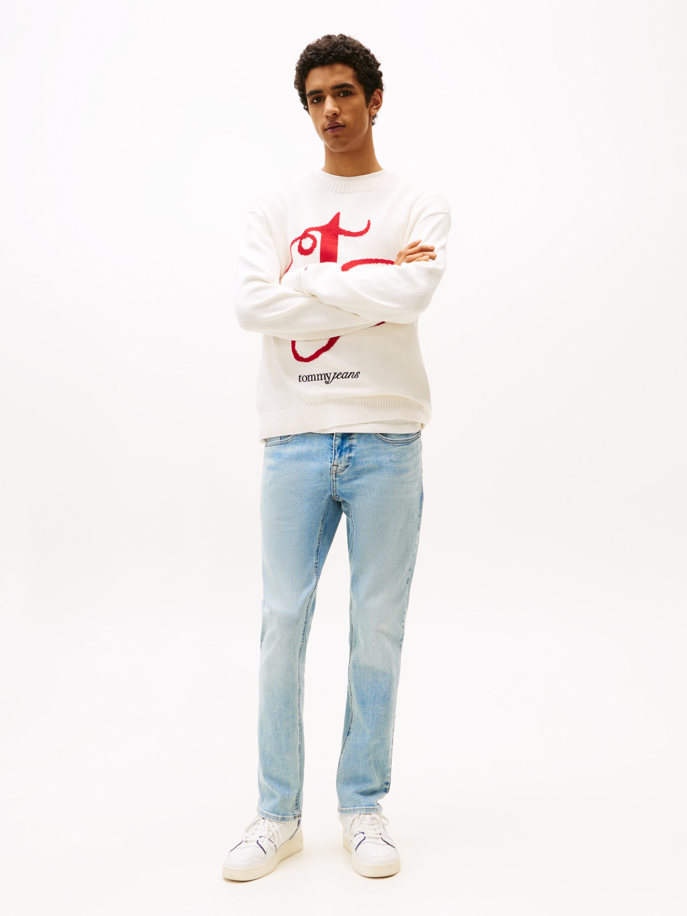 Tommy Jeans Slim-fit-Jeans »Scanton Slim«, Slim‑Fit‑Jeans mit mittlerer Leibhöhe, 5‑Pocket‑Design
