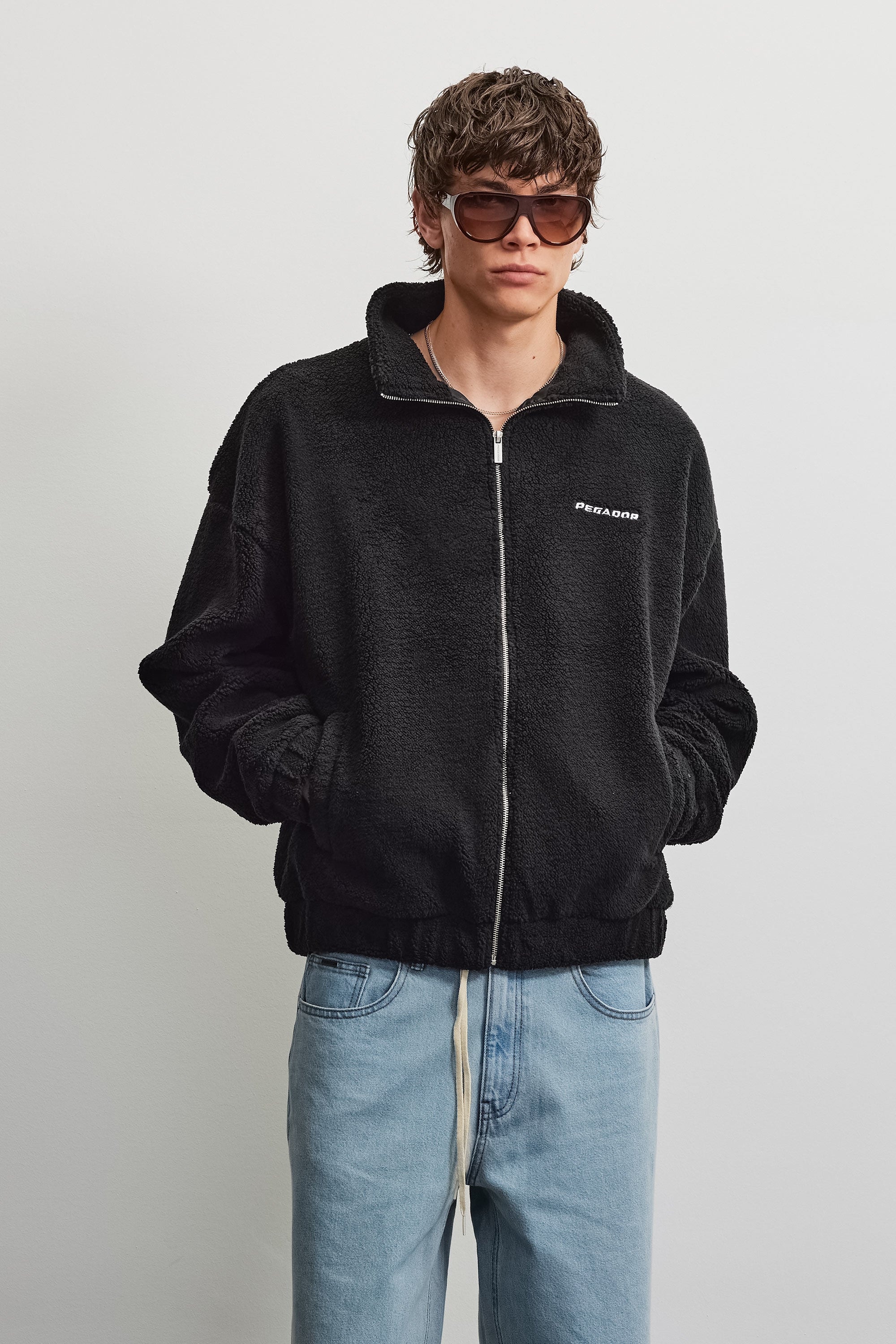 PEGADOR Sweatjacke »Alto Teddy Jacket« Kunstfaser, regular fit