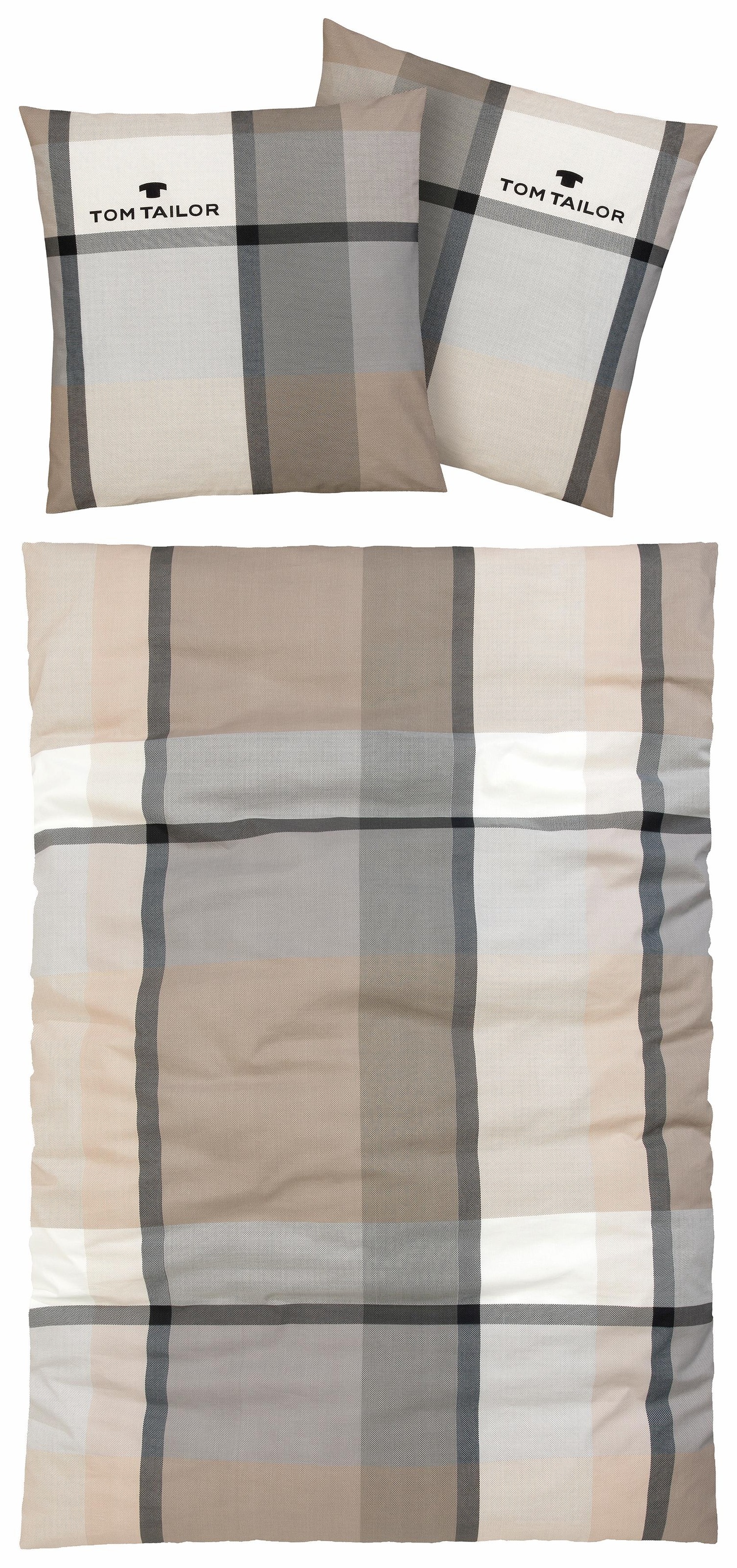 TOM TAILOR HOME Bettwäsche »Lenny in Gr. 135x200 oder 155x220 cm«, mit GRATIS-Zugabe: Kissenhülle