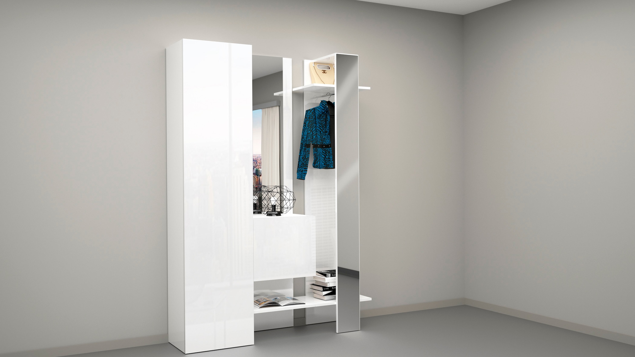 Tecnos Garderoben-Set »Kompakt«, (3-er Set: Schuhschrank, Schuhfach,  Garderobenpaneel mit Spiegel.), Höhe ca. 190 cm kaufen | UNIVERSAL | Garderobenschränke