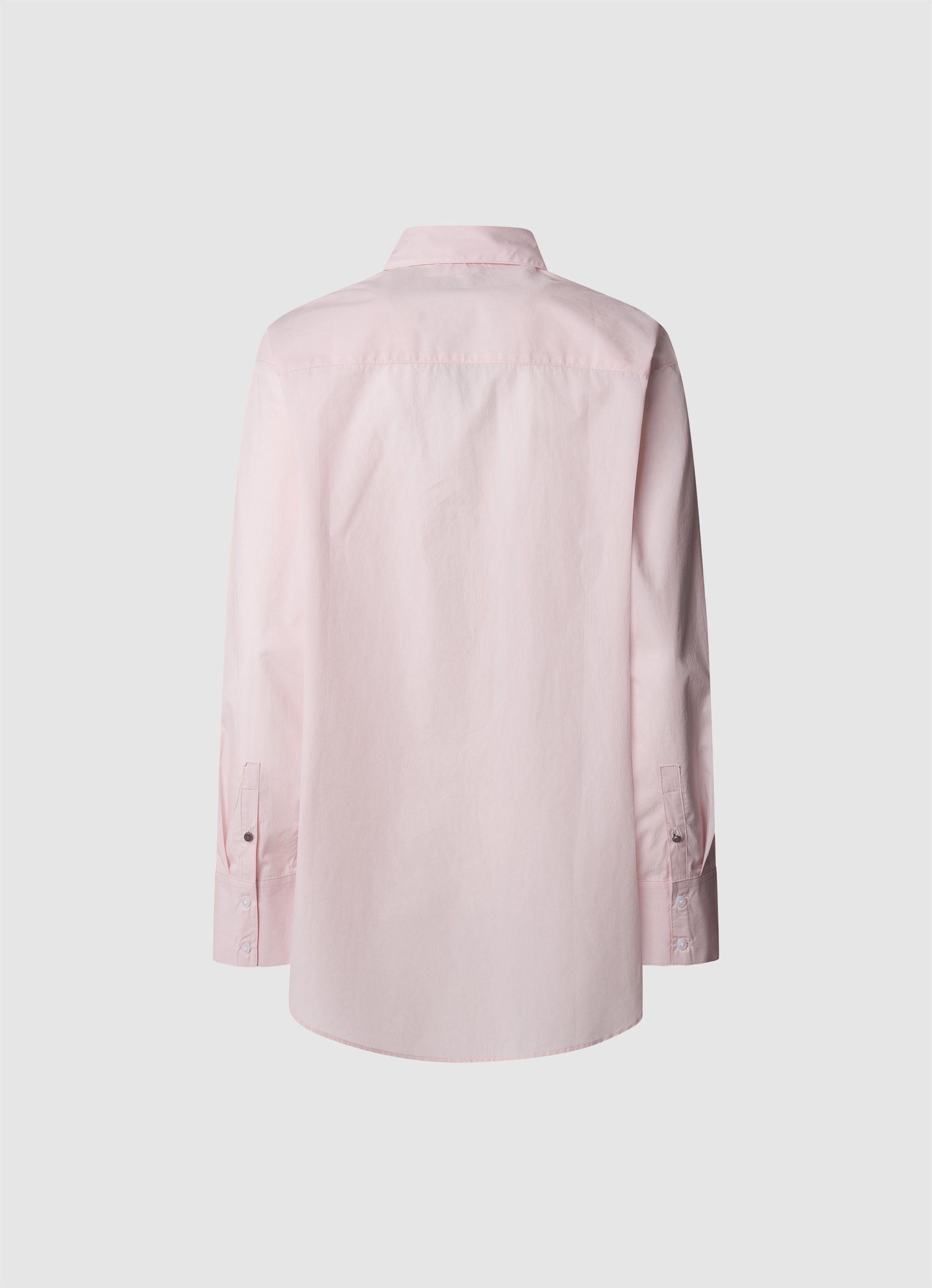 Pepe Jeans Hemdbluse, mit Ton-in-Ton Logostickerei auf der Brust