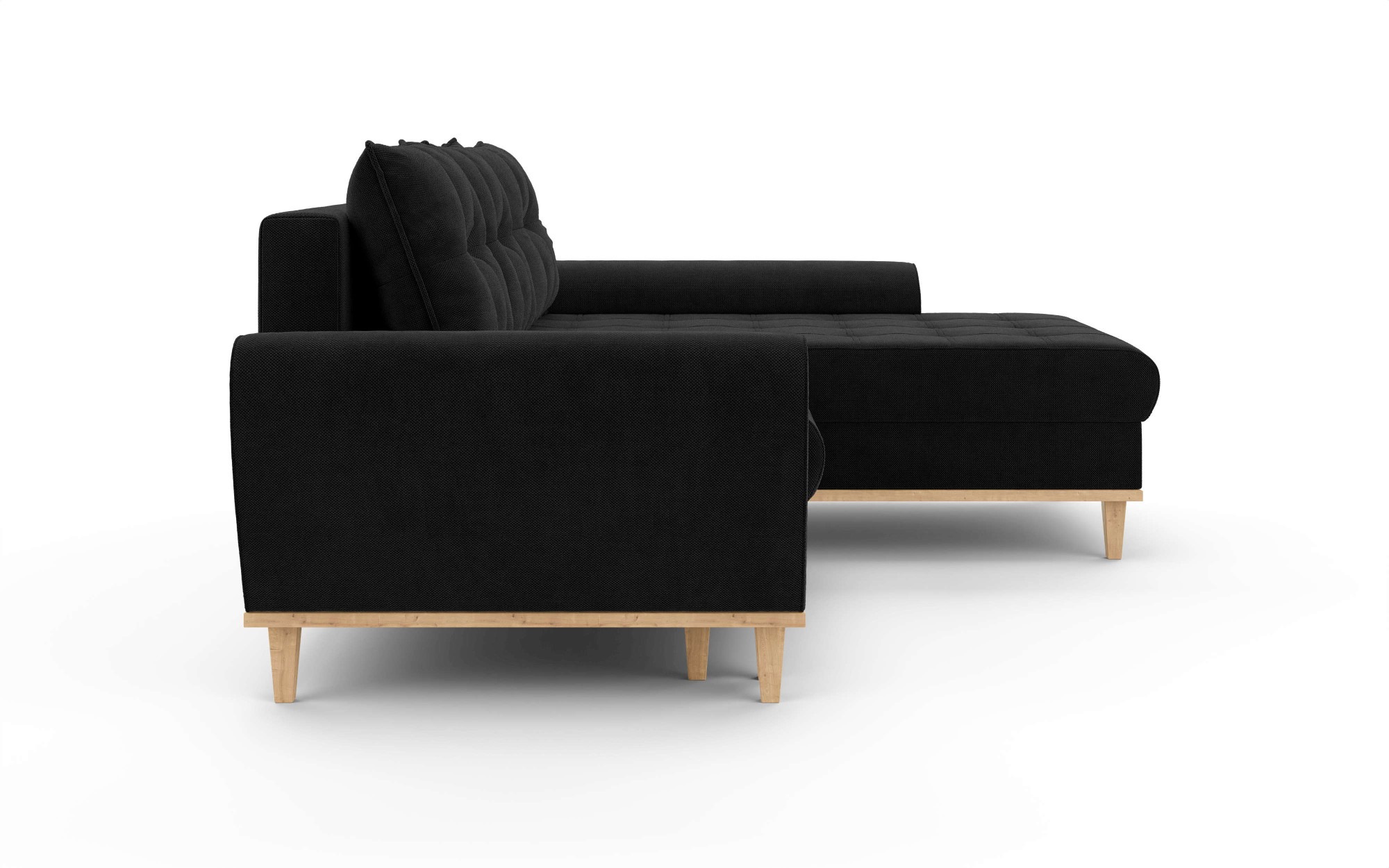 Home affaire Ecksofa »Ahrdorf mit Bettfunktion und Bettkasten, Maße: B/H/T 268/86/175 cm«, L-Form mit 3 Rückenkissen und moderne gerundete Armlehnen