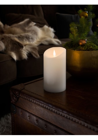 KONSTSMIDE LED-Kerze »Weihnachtsdeko«, LED Echtwachskerze, weiß, mit 3D Flamme, Ø 10... kaufen