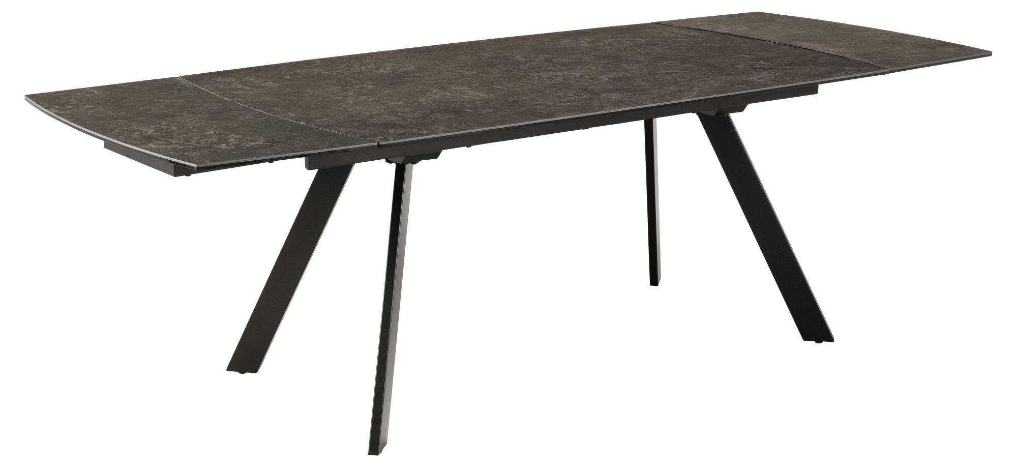 ACTONA GROUP Esstisch »Blackburn Tisch, Esszimmertisch,«, Platte in Keramik schwarz, Incl. Zusatzplatte, B: 160/240 cm