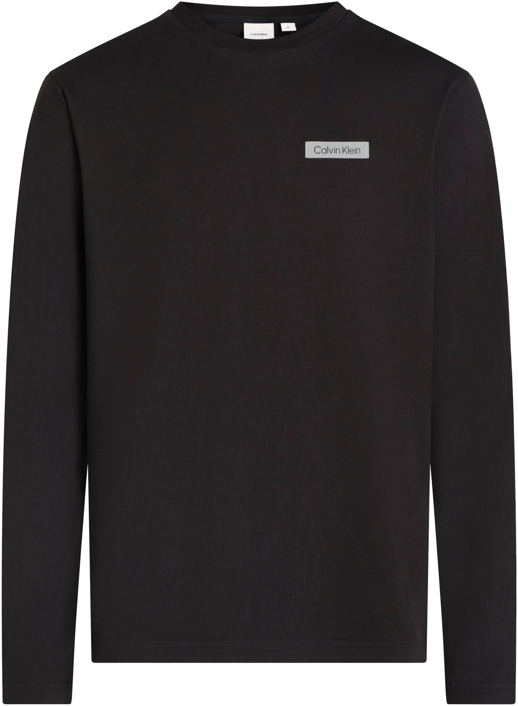 Calvin Klein Big&Tall Rundhalsshirt »BT_STACK COLOR BLOCK LS T-SHIRT«, in Großen Größen mit Logoprint