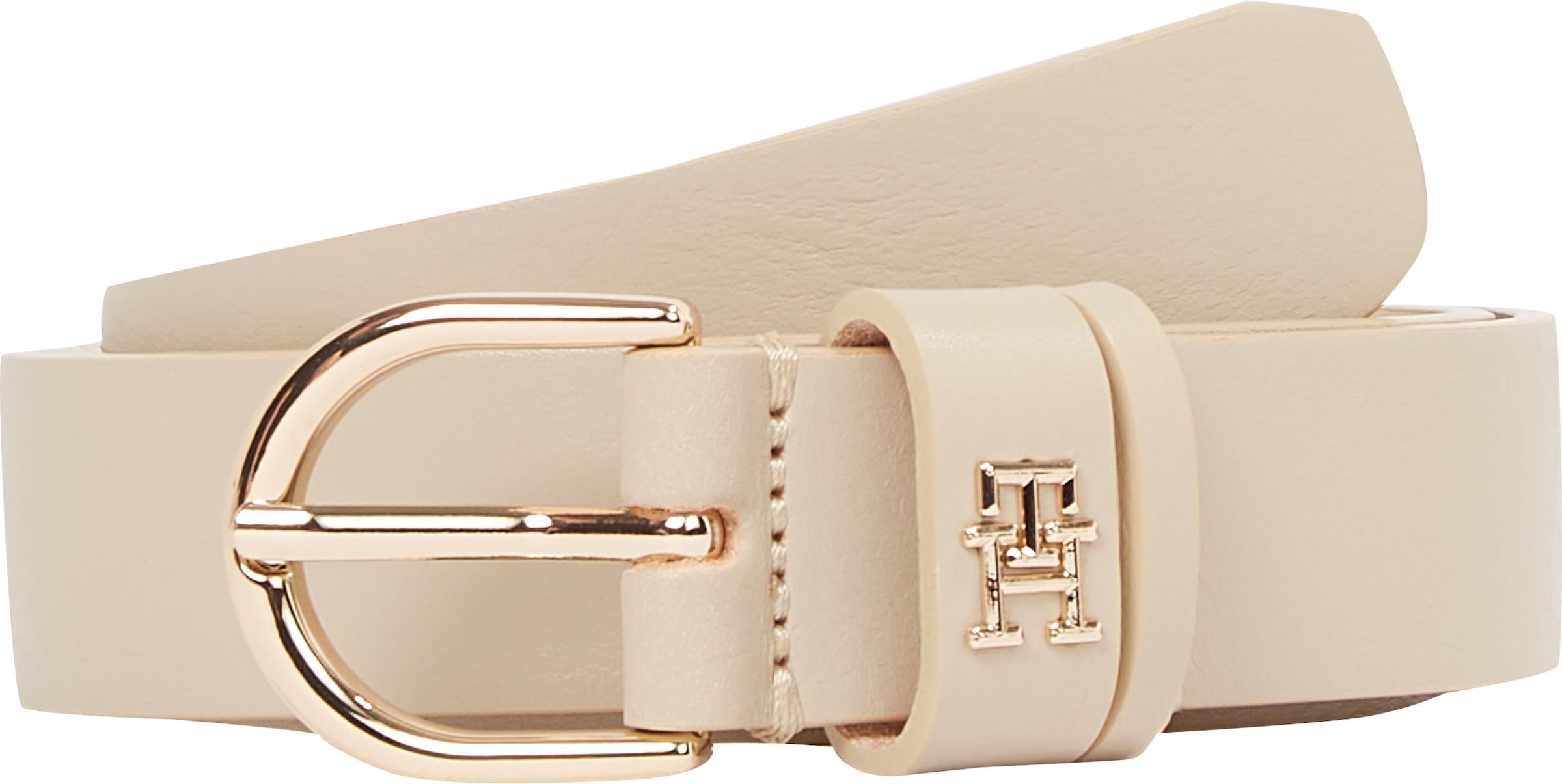 Tommy Hilfiger Ledergürtel »ESSENTIAL EFFORTLESS 2.5«, Logoemblem, weiche Haptik, ovale Einfachdornschließe