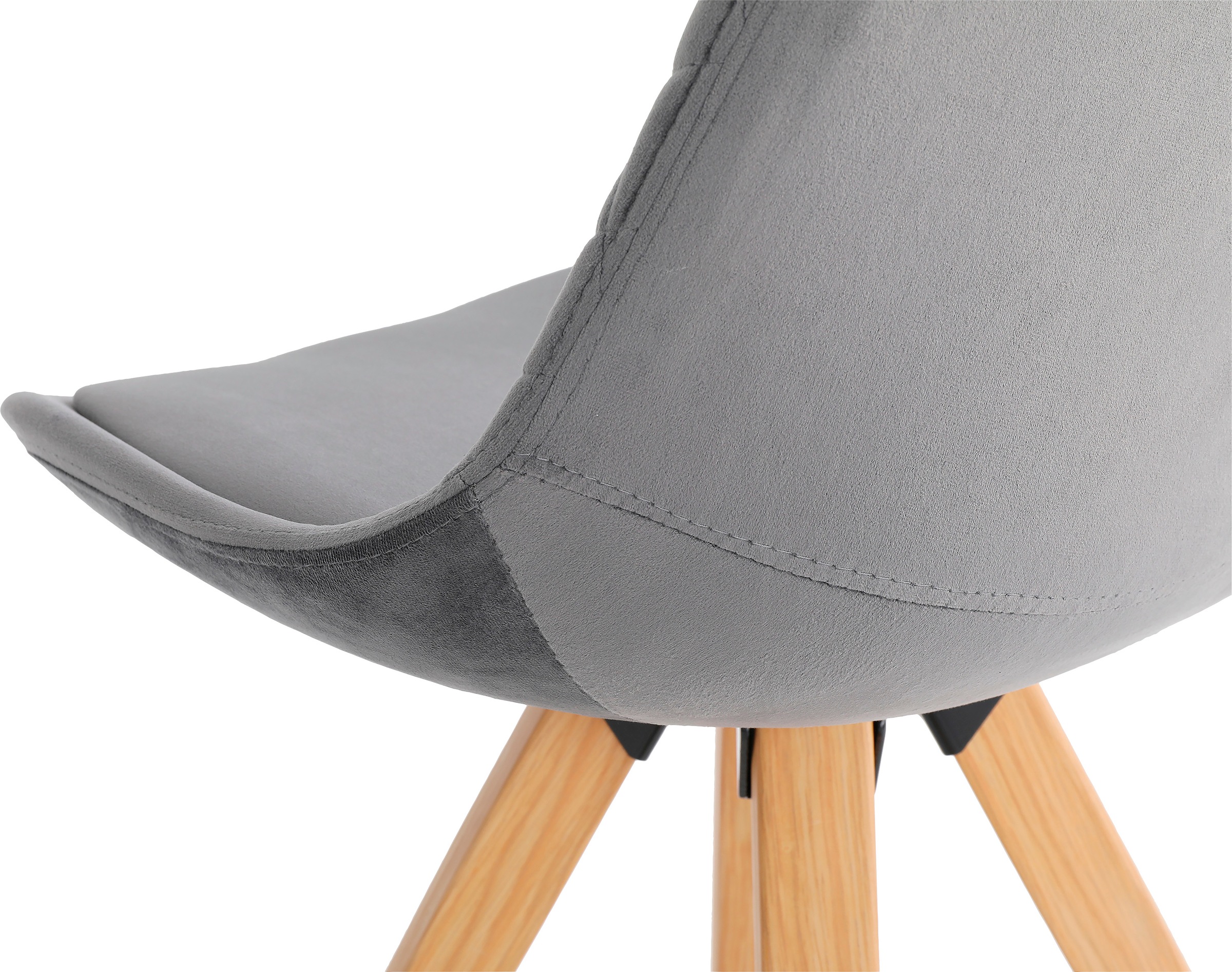 byLIVING Esszimmerstuhl »Arik«, (Set), 2 St., Samt, Bezug in Samt oder Cord, Gestell in Eichen-Optik