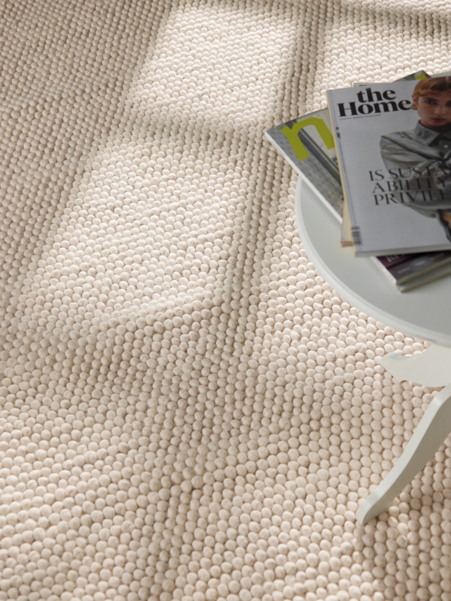 Ted Baker Wollteppich »Diana« rechteckig 16 mm Höhe Wolle, Natur, Handgemacht, Wohnzimmer, Esszimmer, Schlafzimmer, Skandi