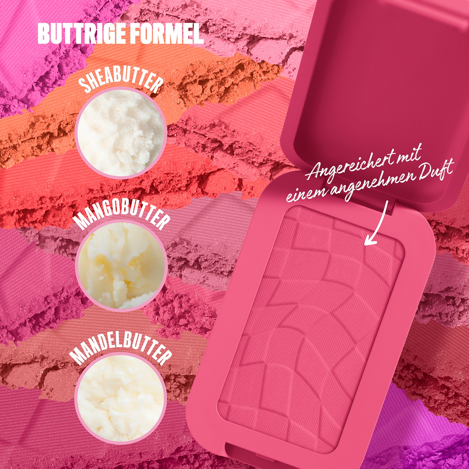 NYX Rouge »Makeup Buttermelt Blush«, Cremige, leichte Textur, variable Deckkraft, pflegende Formel.