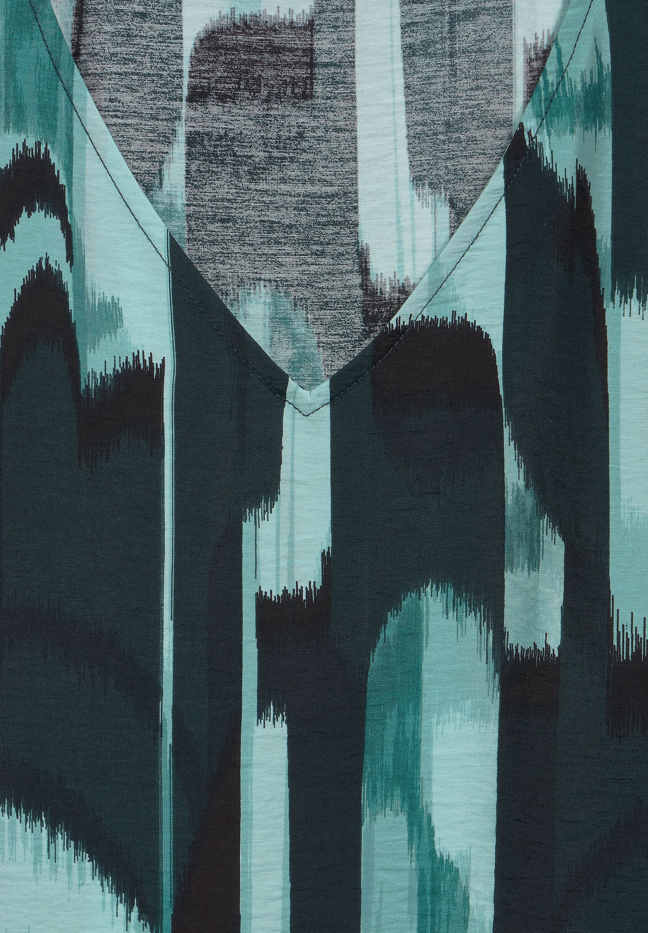 STREET ONE Kurzarmbluse mit Allover-Druck