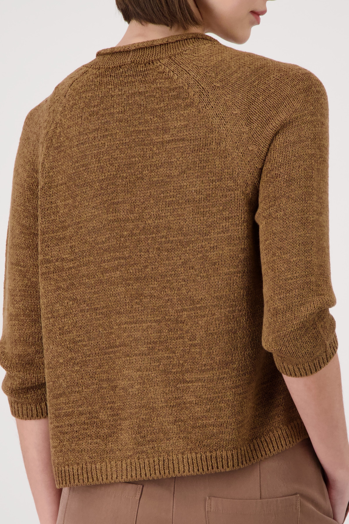 Monari Strickjacke »Jacke Stricküberwurf Basic« mit Halbarm