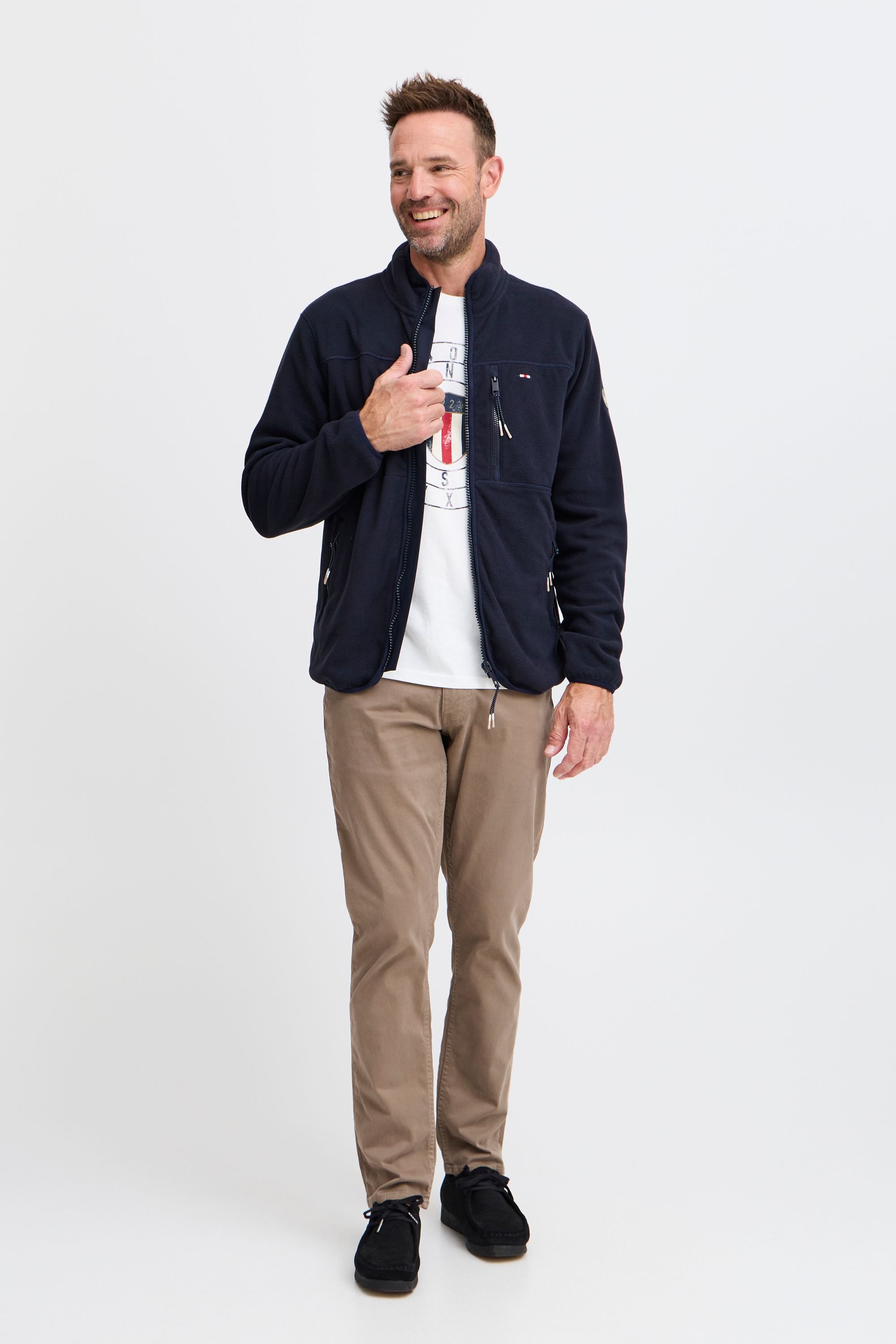FQ1924 Fleecejacke »Fleecejacke FQHARRY micro fleece fullzip«