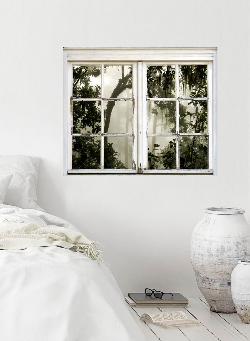 queence Wandsticker »Dschungel«, Wandsticker, Wandbild, selbstklebend, 3D, Fenster