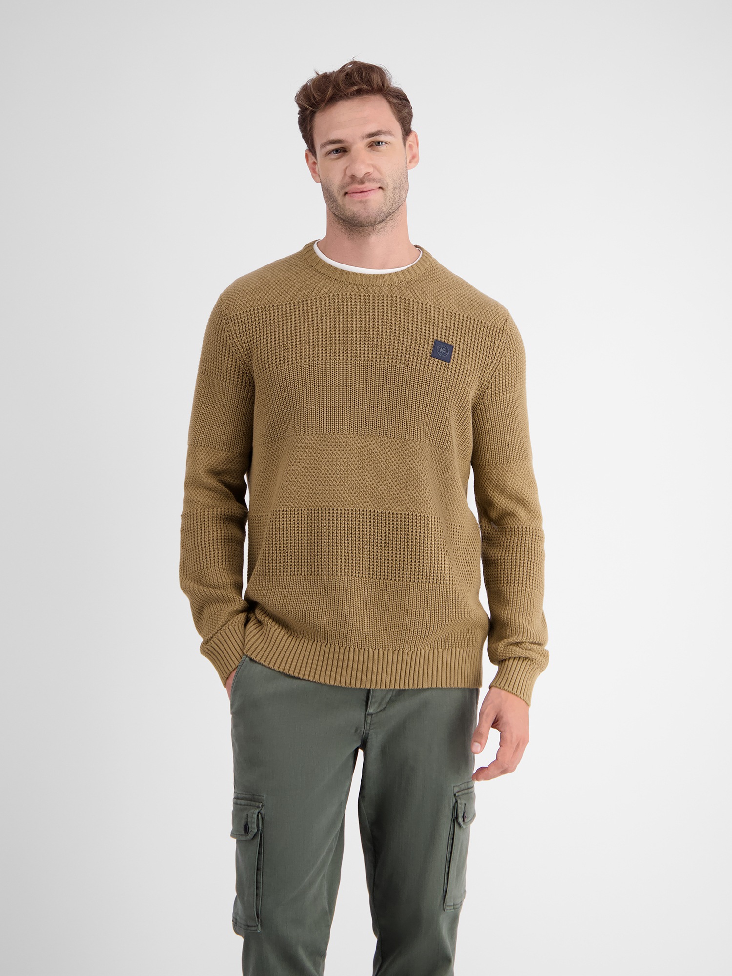 LERROS Strickpullover »LERROS Herren Pullover in Strukturstrickqualität«