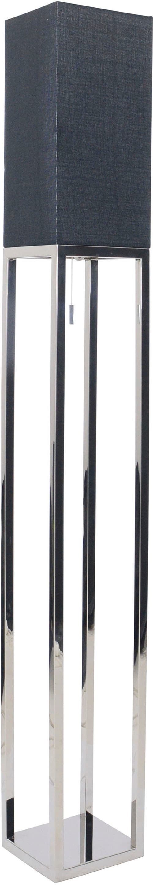 näve Stehlampe »Alfa«, 1 flammig, Leuchtmittel E27 | ohne Leuchtmittel, Flurleuchte H: 150,5cm, 1xE27, dunkelgrau/chrom, IP20