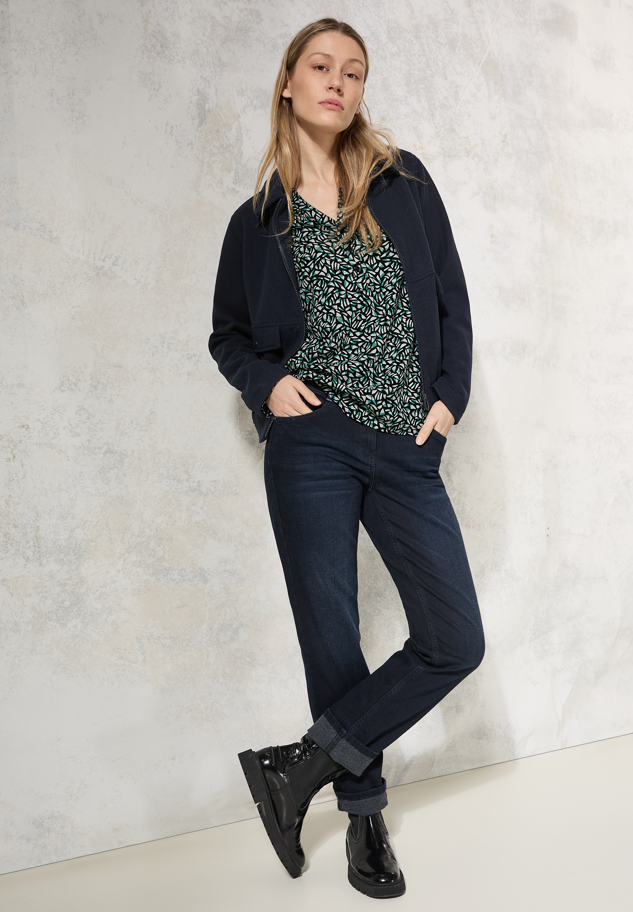 Cecil Langarmbluse, mit All-Over Print