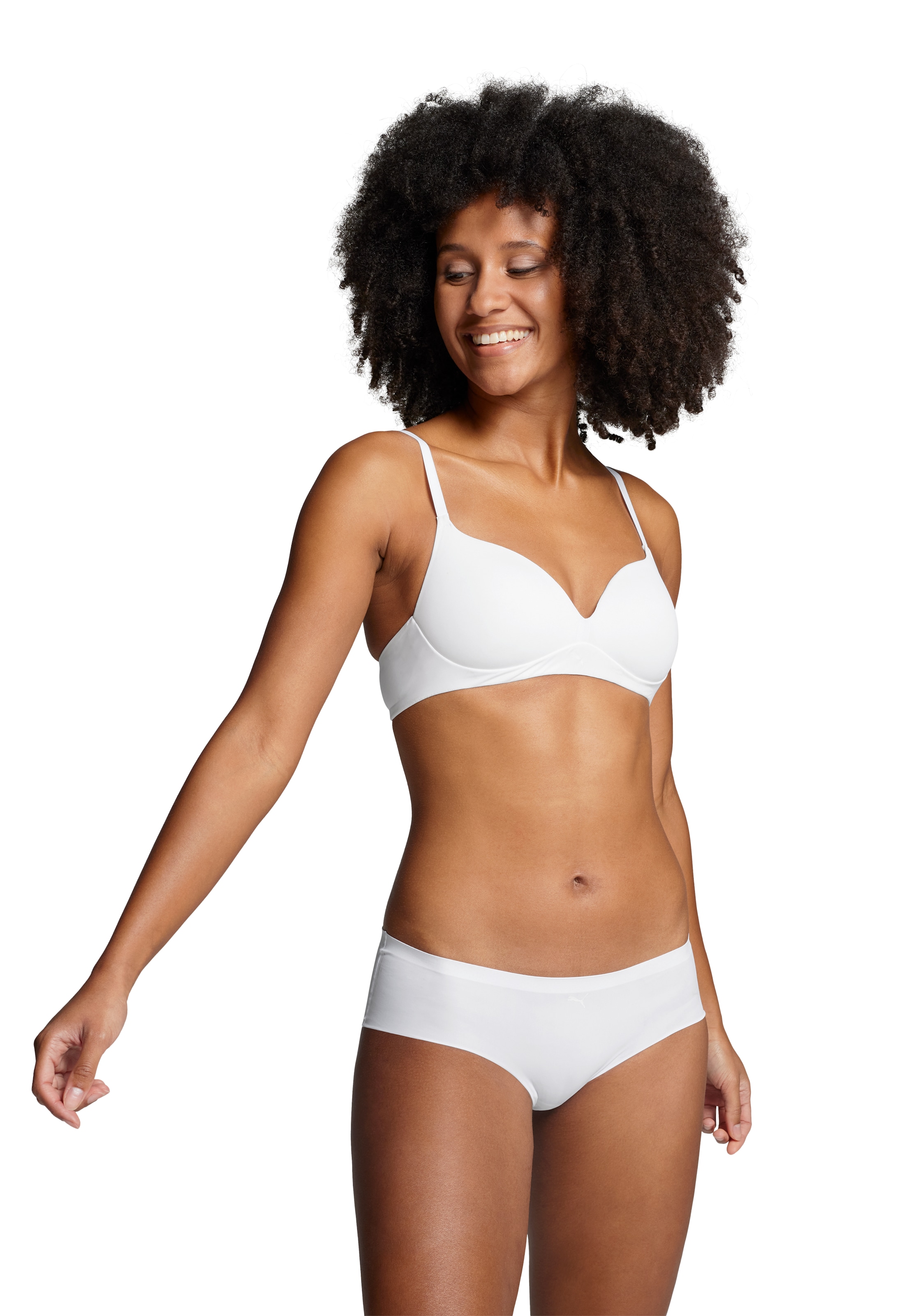 PUMA Hipster »PUMA WOMEN SEAMLESS HIPSTER«, (2er Pack), nahtlose Ränder, mittlere Bundhöhe, unsichtbarer Look