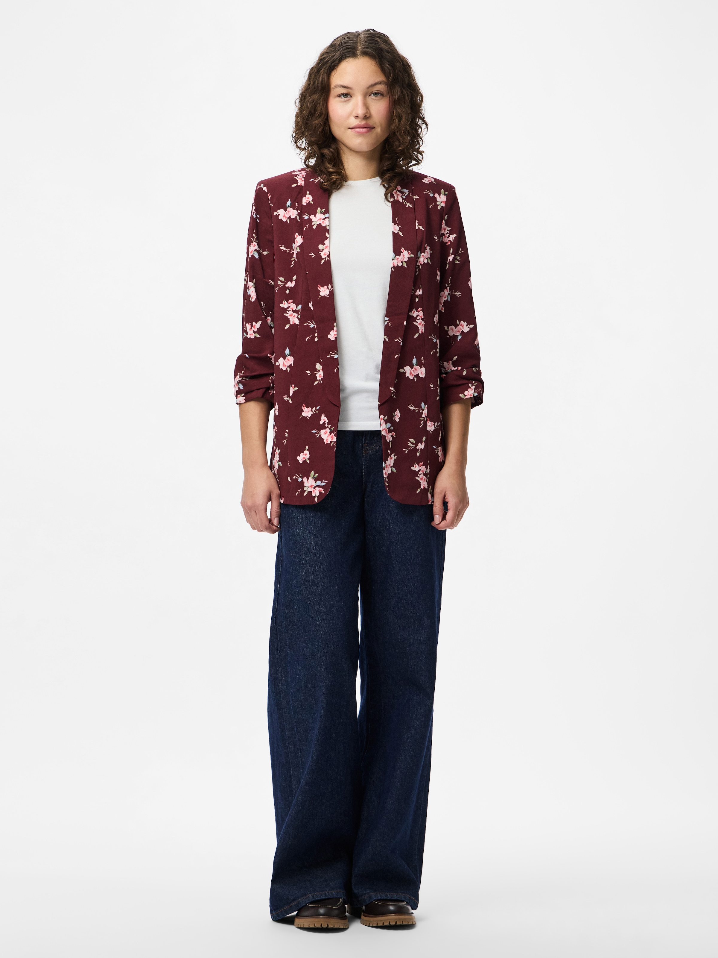 pieces »PCBOSELLA 3/4 PRINTED BLAZER NOOS« mit 3/4 Ärmel