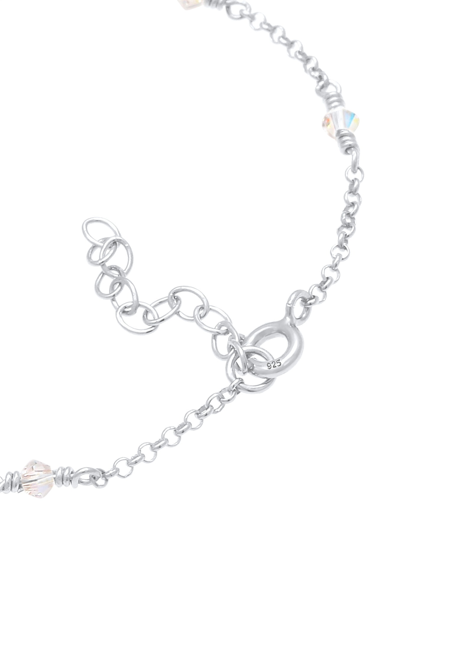 Elli Armkette »Armband Elegant Kristalle 925 Silber«