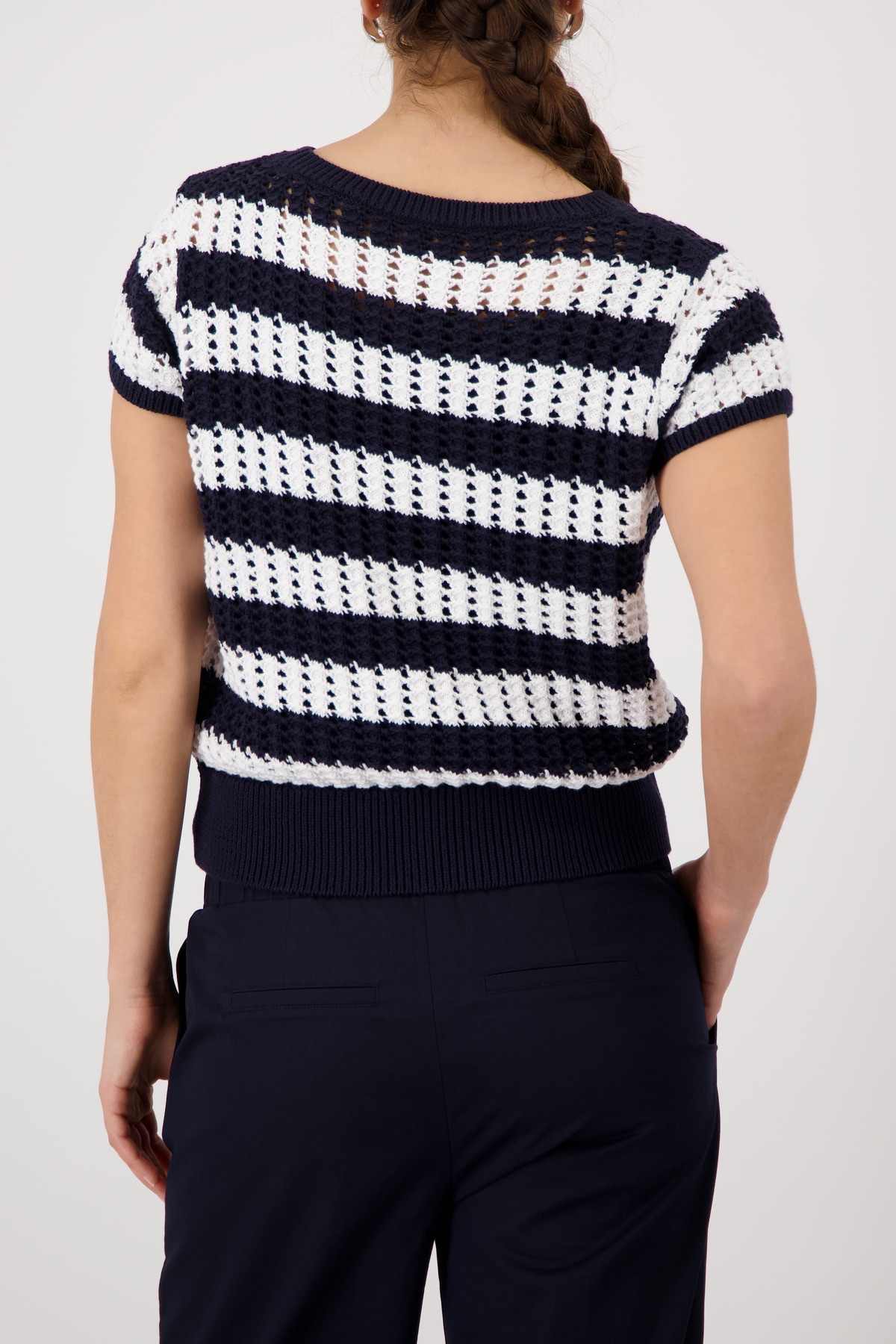 Monari Strickpullover Regular fit mit Ajour-Muster