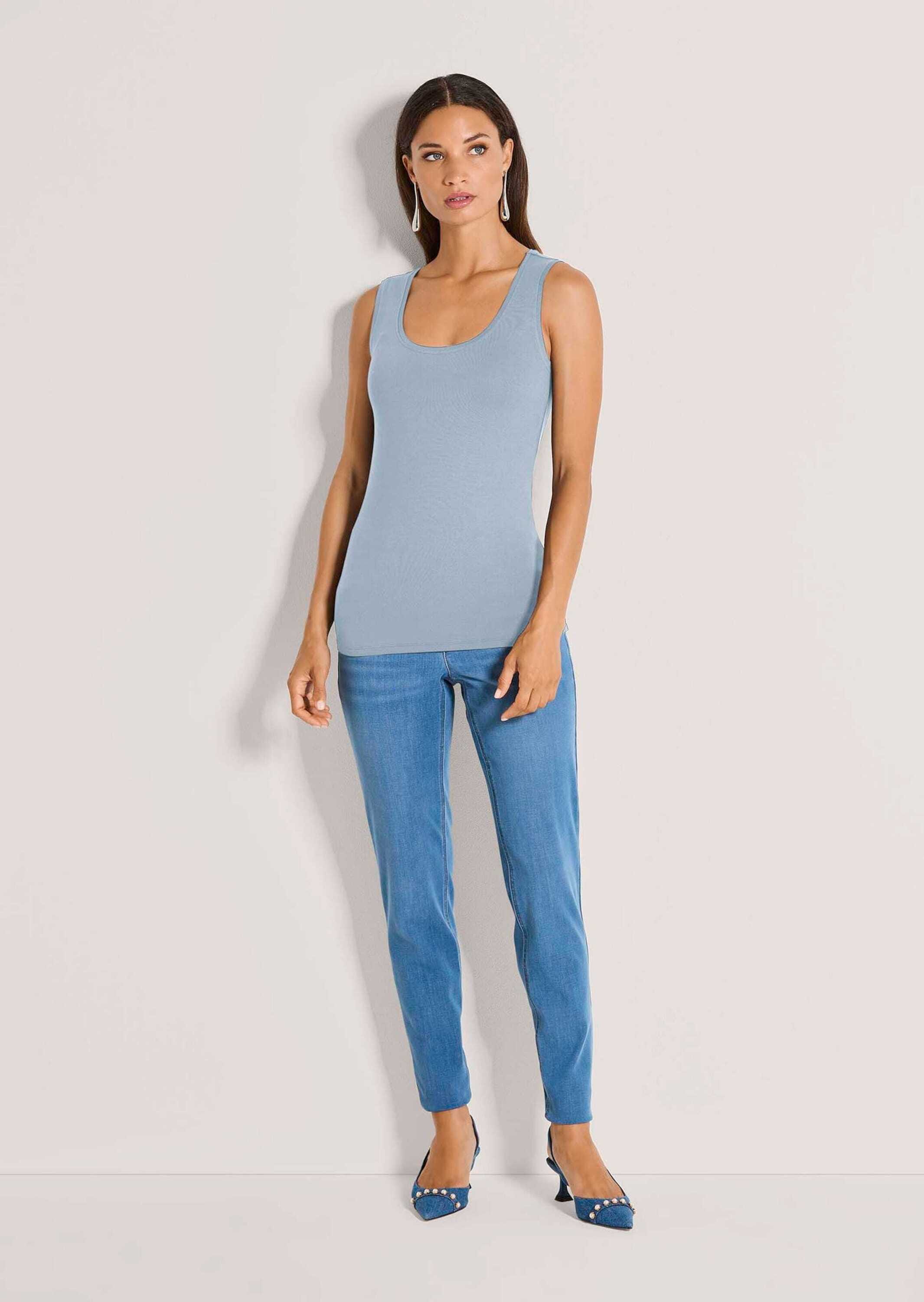 MADELEINE Trägertop »Tanktop Tanktop mit breiten Trägern« Glatte Jerseyware