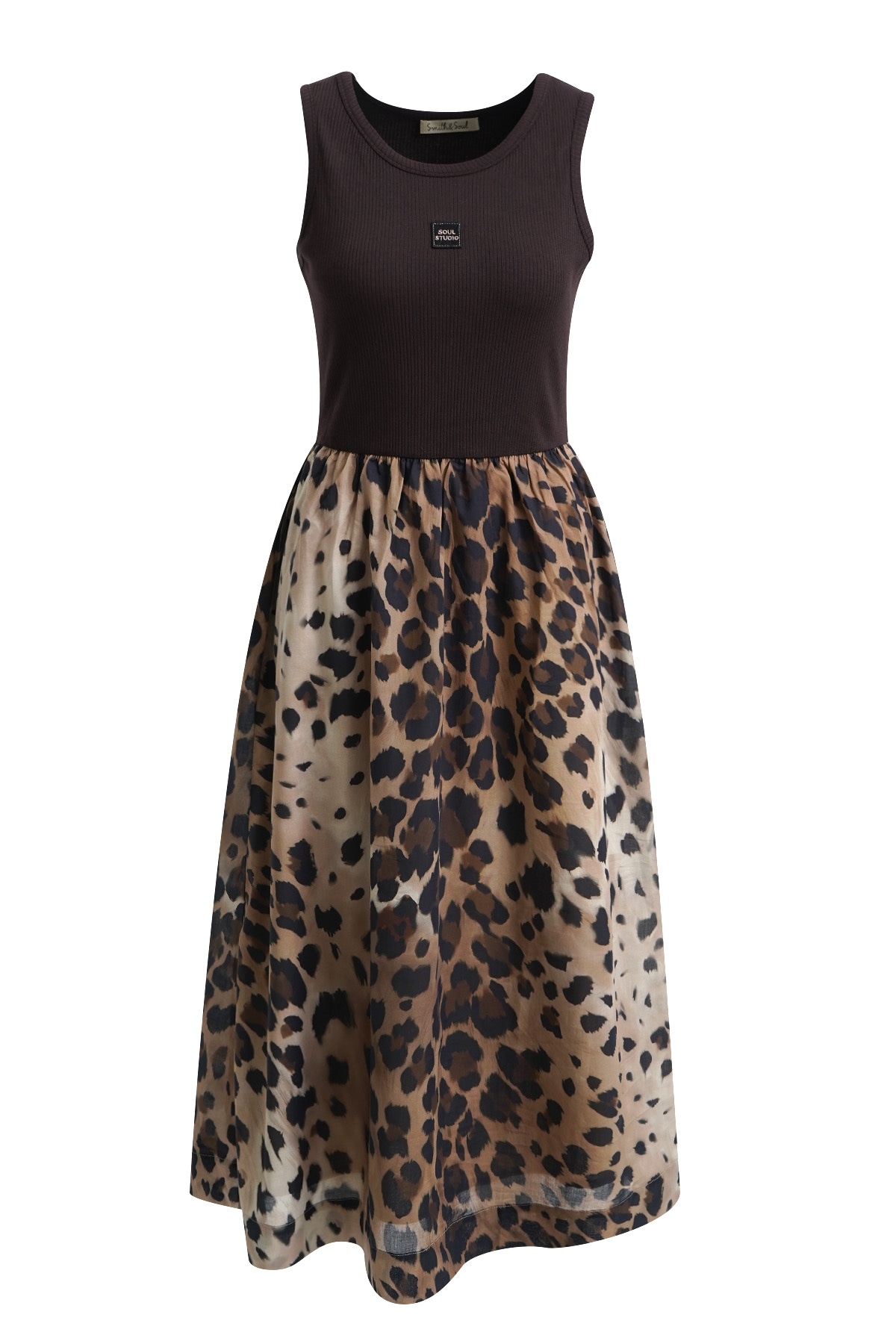 Smith & Soul A-Linien-Kleid aus Baumwolle, gemustert