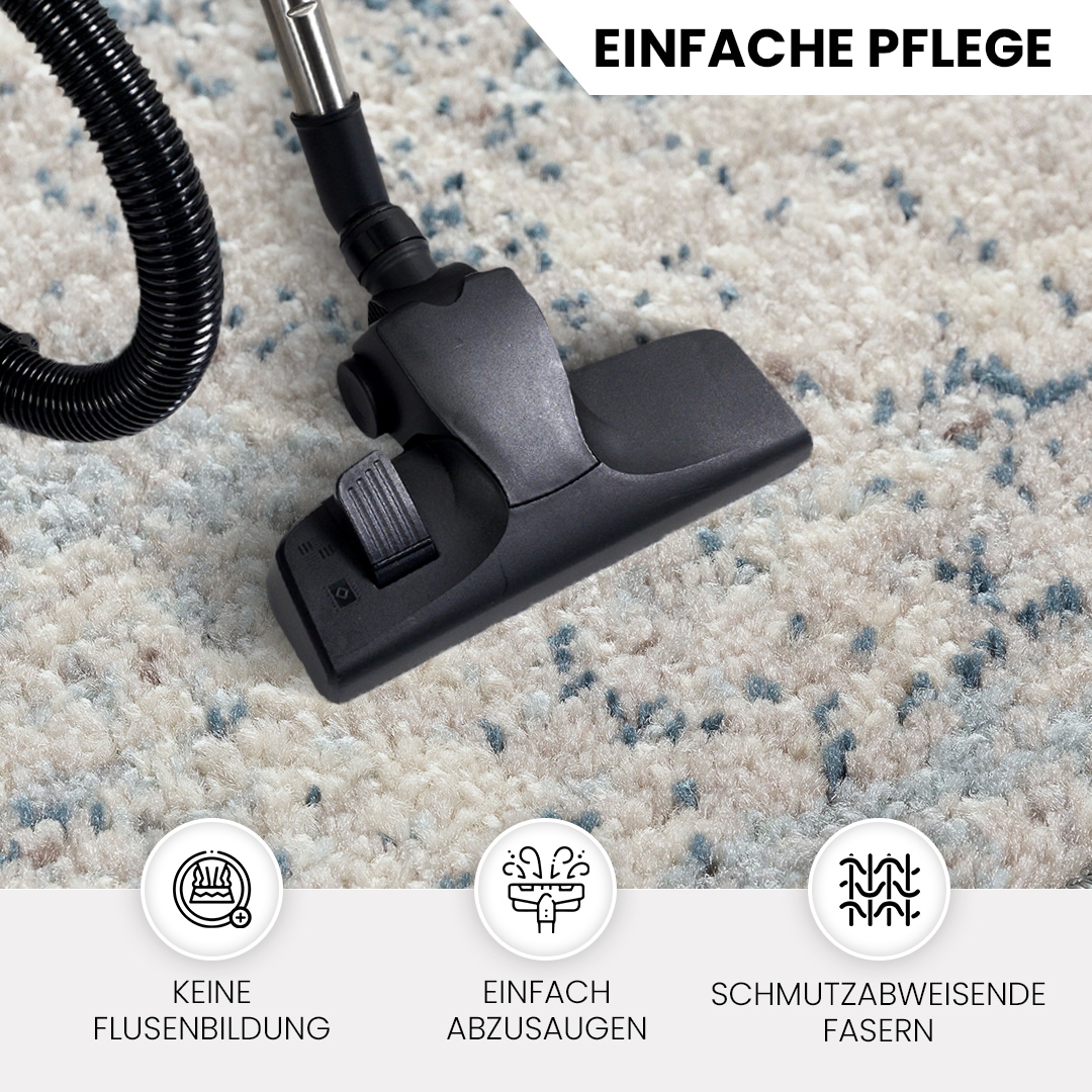 Livabliss Teppich »TAMPA« rechteckig 13 mm Höhe Vintage Orientteppich, Traditional Kurzflor Boho Wohnzimmerteppich