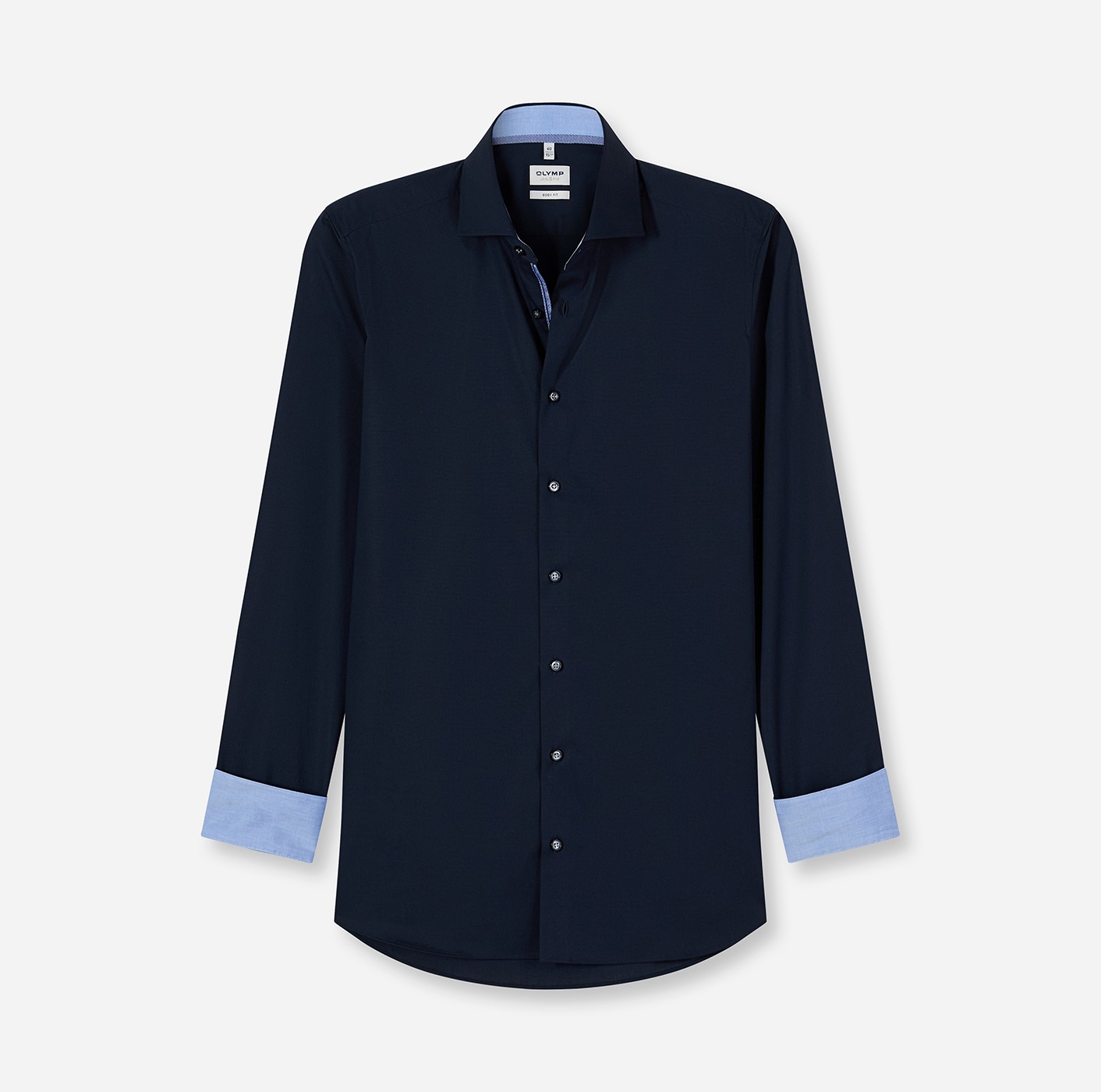 OLYMP Langarmhemd »Level Five« Royal Kentkragen, Businesshemd, body fit