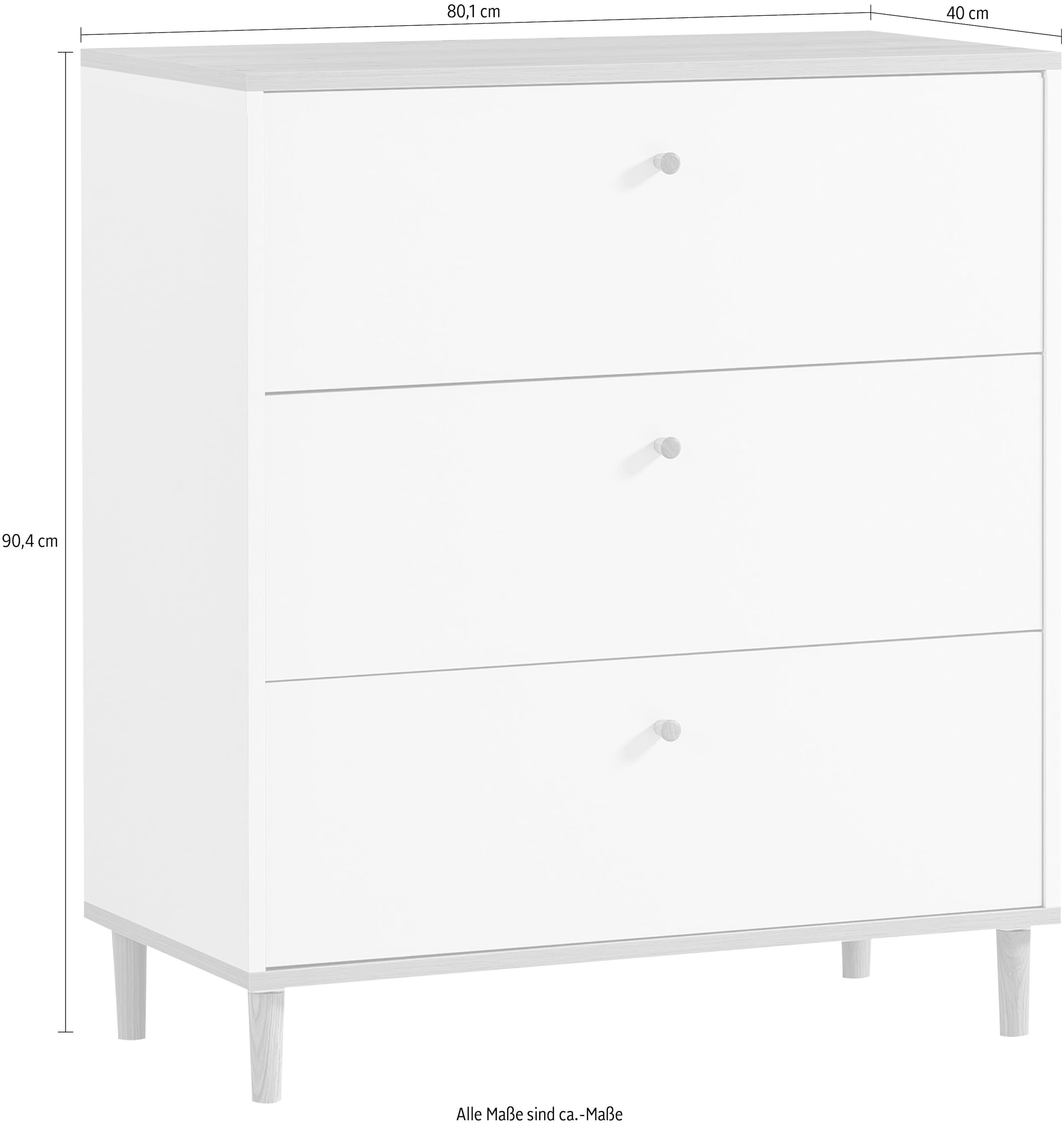 Schildmeyer Kommode »Hilda« 3 Schubladen