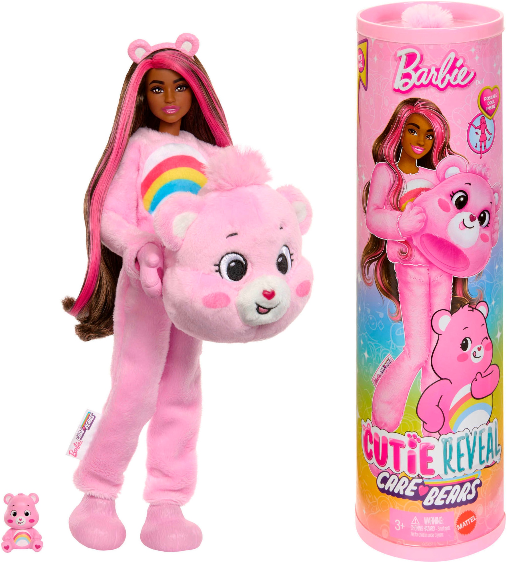 Barbie Anziehpuppe »Cutie Reveal, Glücksbärchis Hurrabärchi«, inklusive Accessoires