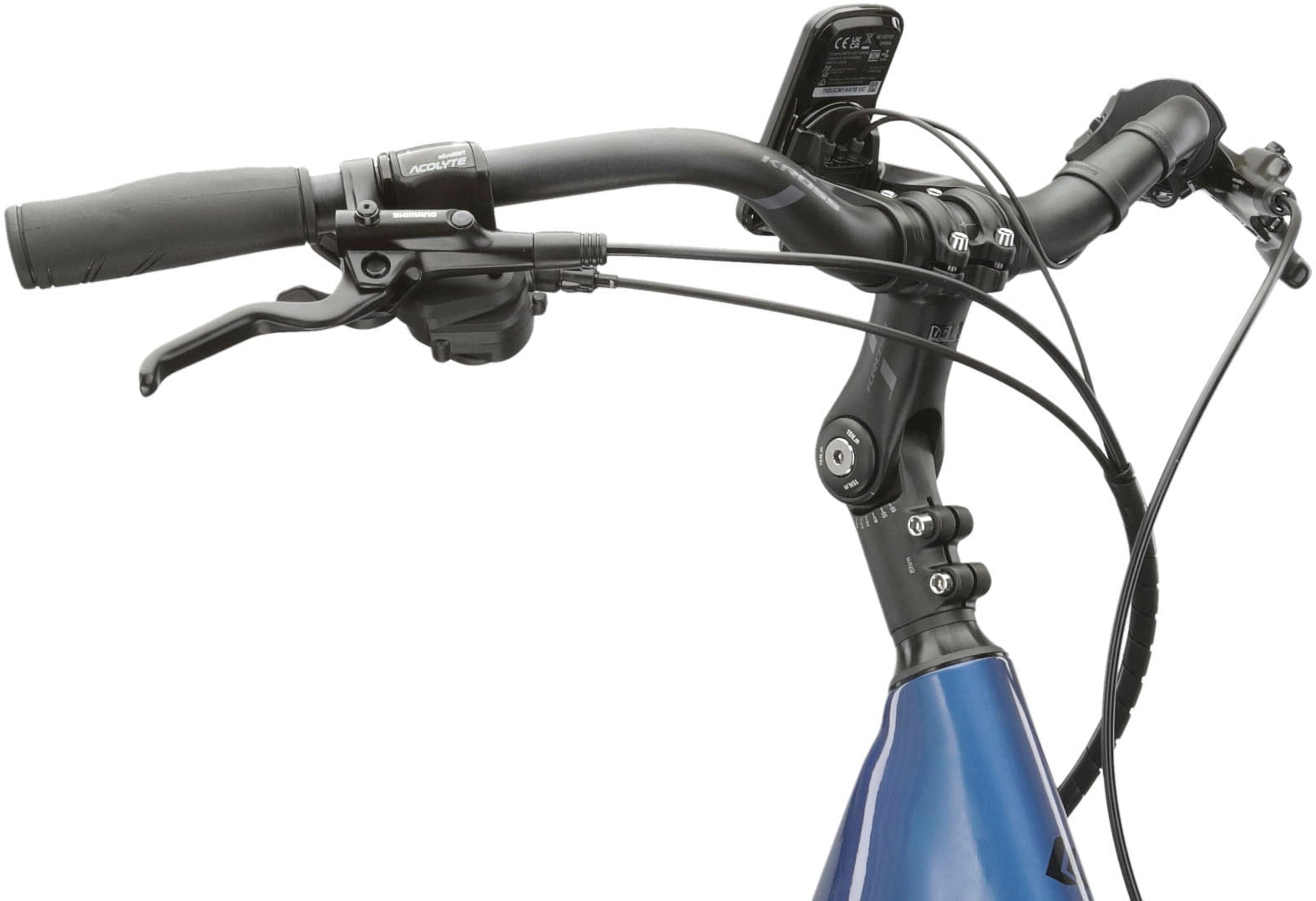 Kross E-Bike »E-Trekkingrad Trans Hybrid LS 3.0 28 Zoll blau«, 8 Gang, Shimano, Acera T3000, Mittelmotor 250 W, Pedelec, Elektrofahrrad für Damen und Herren