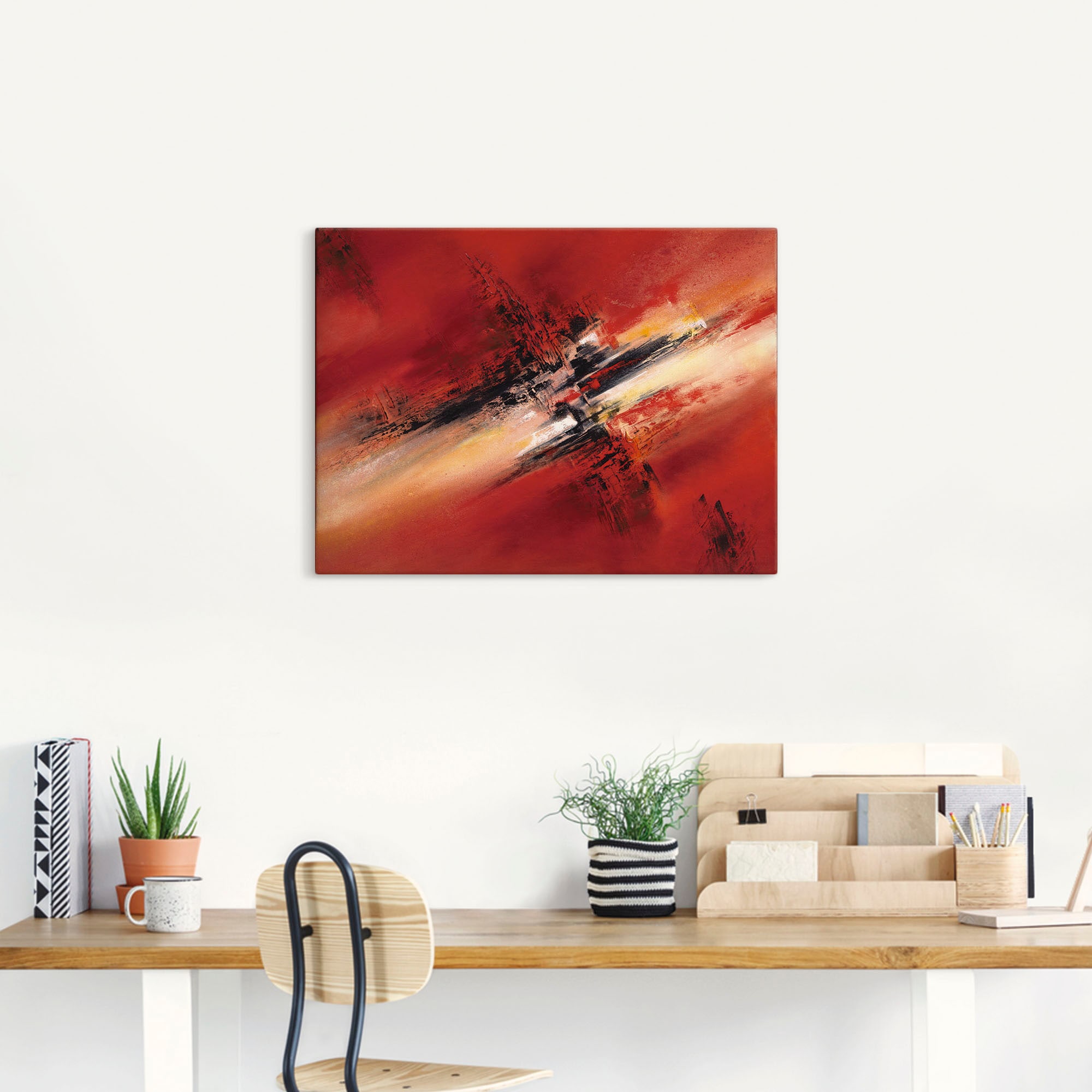 Artland Leinwandbild »Zerstreutheit II« Gegenstandslos 1 Stk. tlg. auf Holzrahmen gespannt