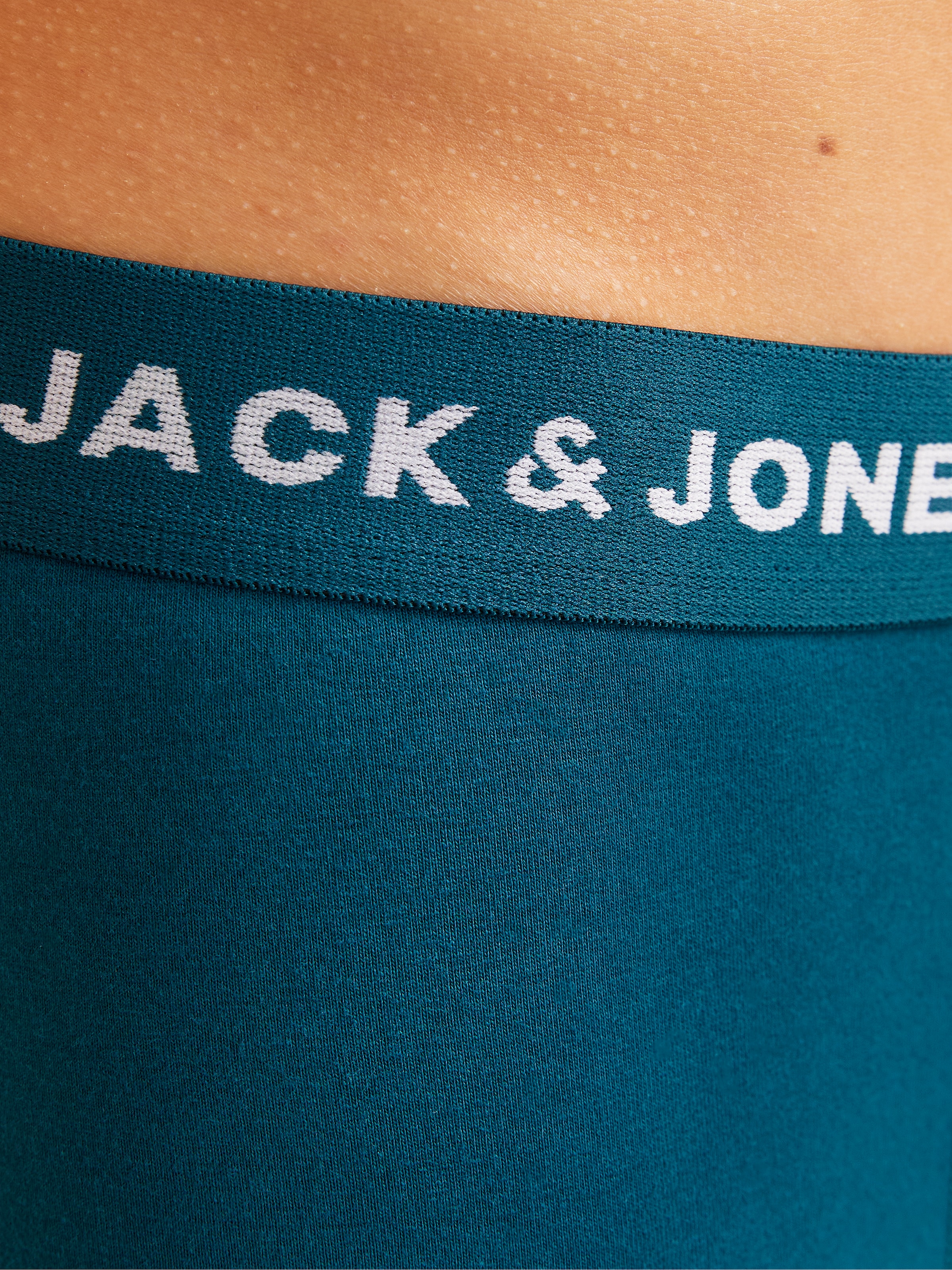 Jack & Jones Trunk »JACTEO – Elastische Boxershorts mit Stretch und Bund« Packung, 5 Stk. bedruckt, modisch, regular fit, Jersey