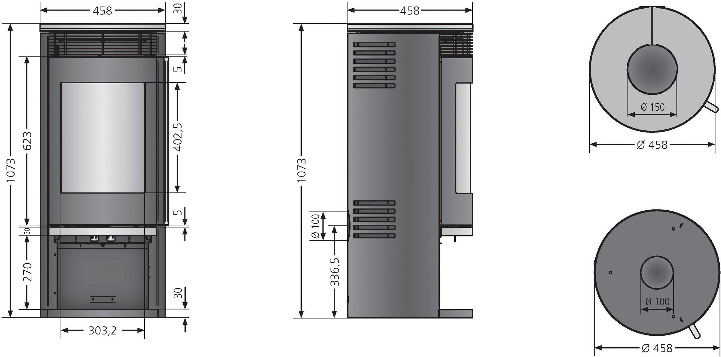 Oranier Kaminofen »»Rota 2.0««