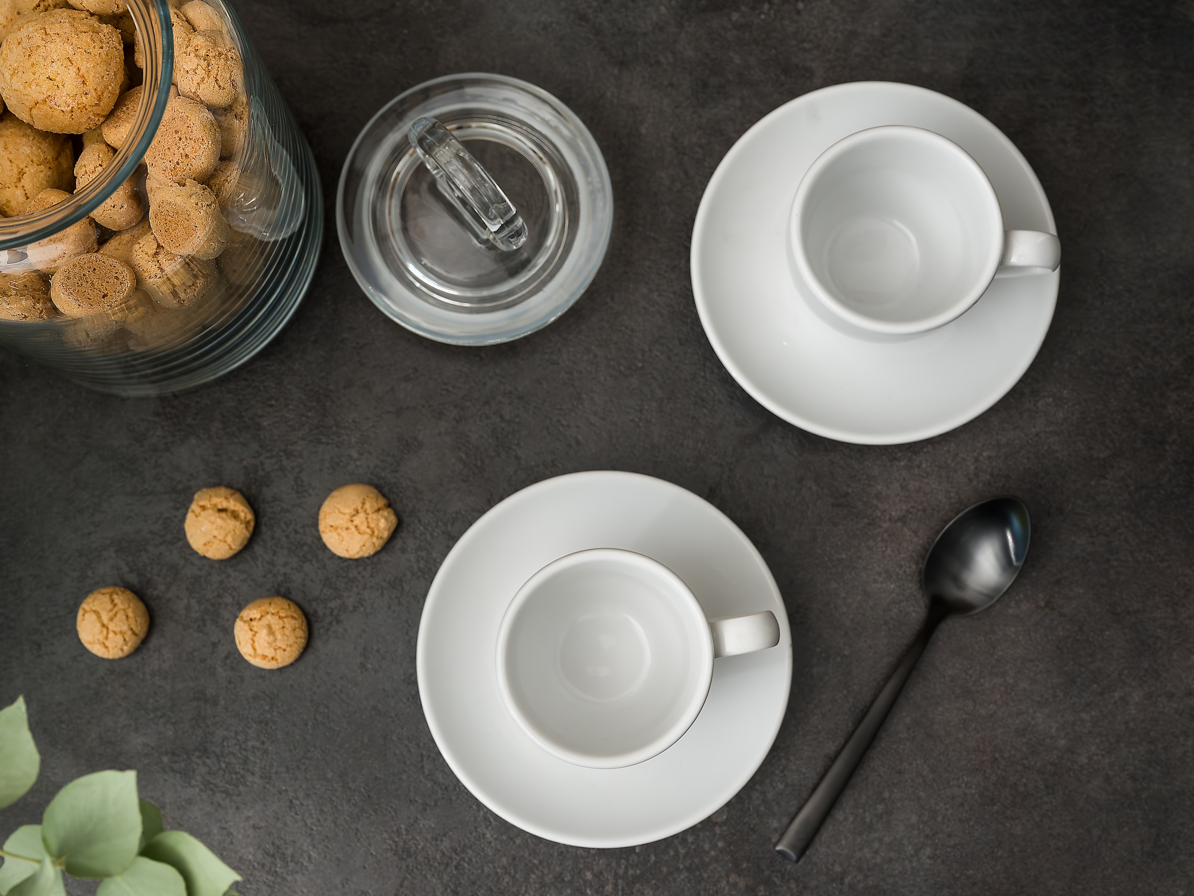 CreaTable Espressotasse »Bistrot Weiss, Espresso Set 8-tlg« Klassiker in Weiß, Der Alleskönner