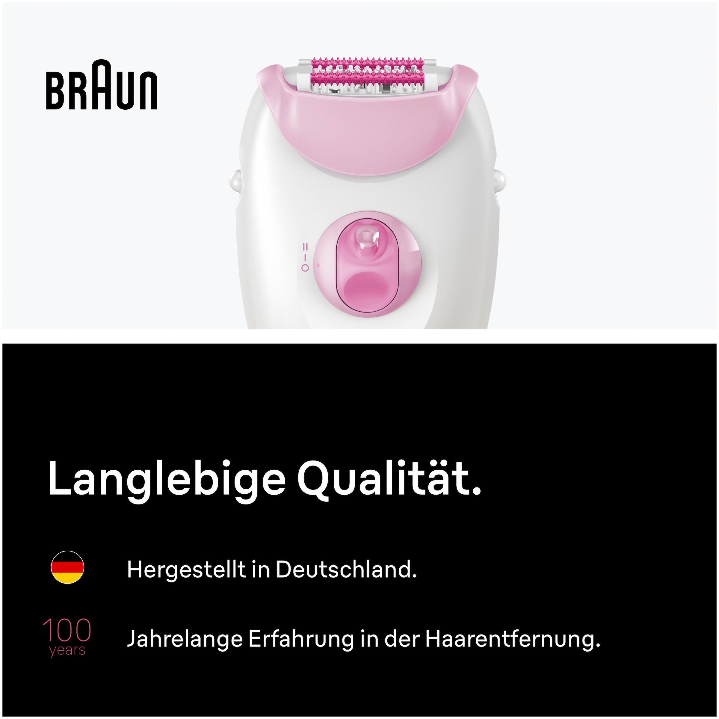 Braun Epilierer »Silk-épil 3 SE3-031« Langanhaltend glatte Haut, inkl. Rasieraufsatz und Trimmerkamm