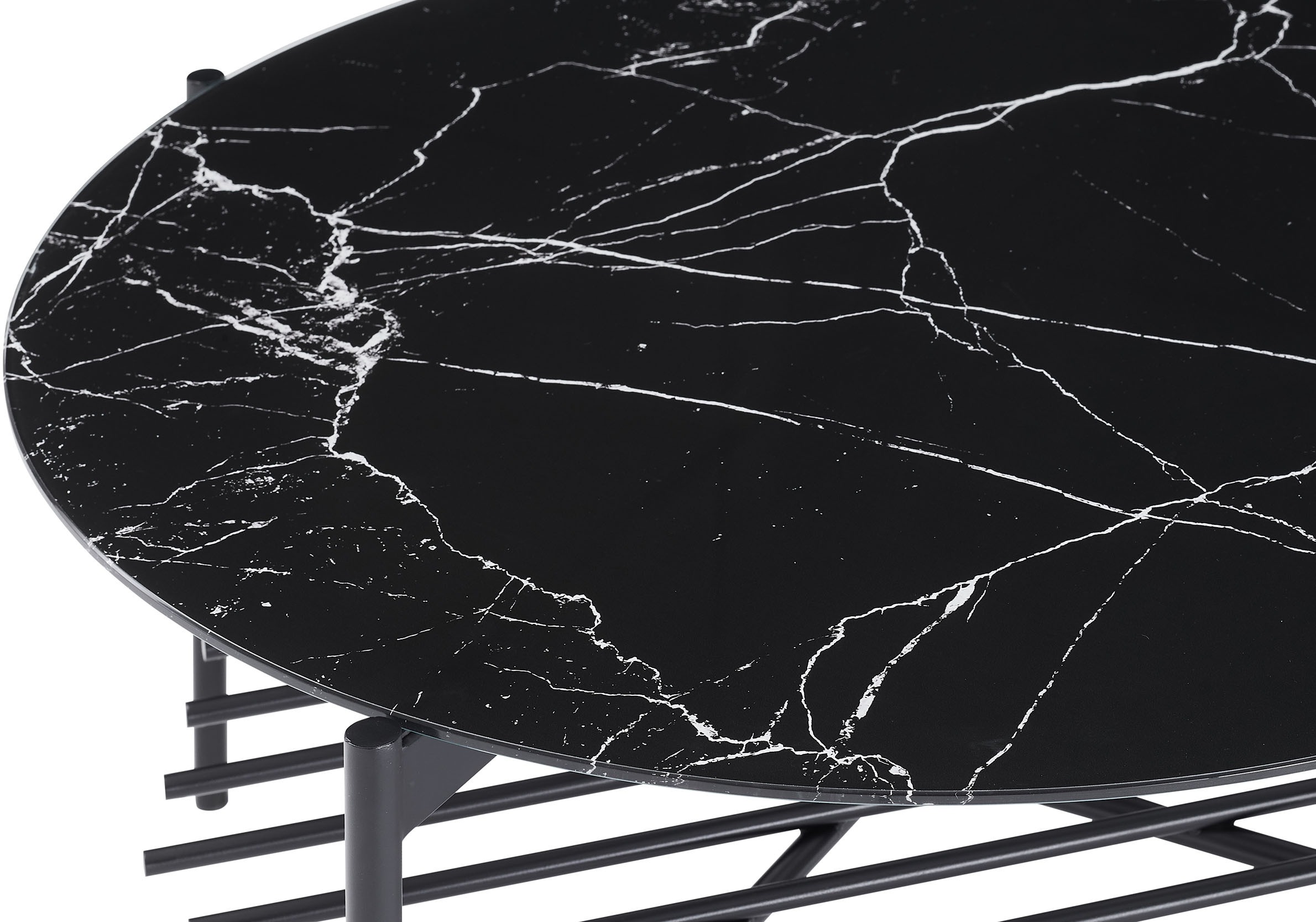 SalesFever Couchtisch, (1 St.), Glasplatte in Marmoroptik
