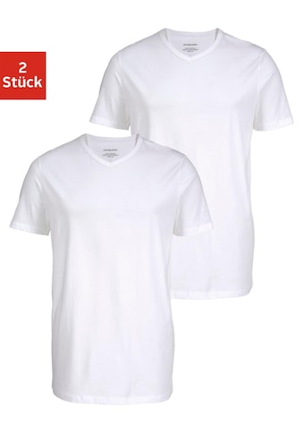T-Shirt »V-Neck«, (2er-Pack)