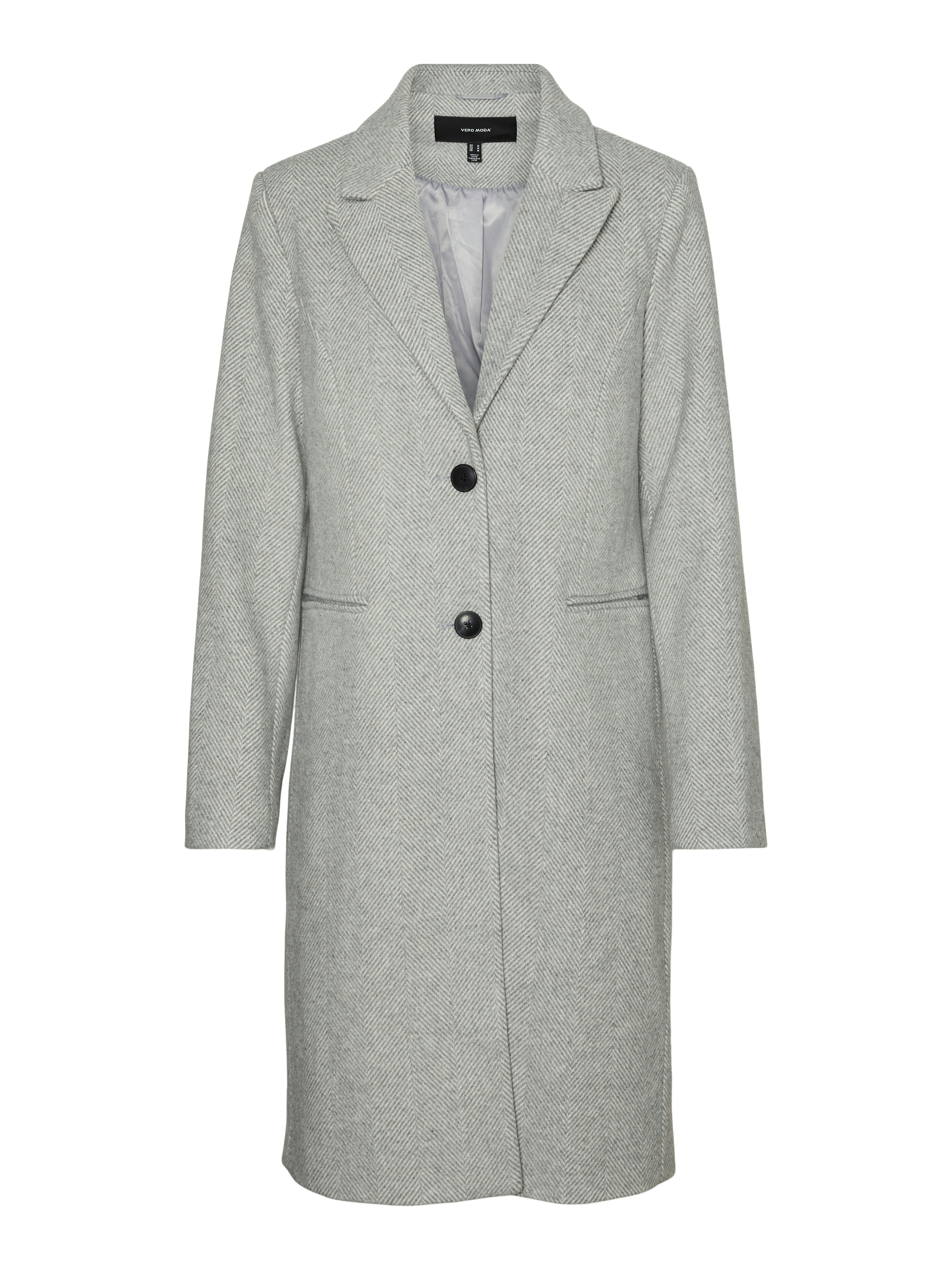 Vero Moda Langmantel »VMBLAZA HERINGBONE LONG WOOL COAT GA BOO«