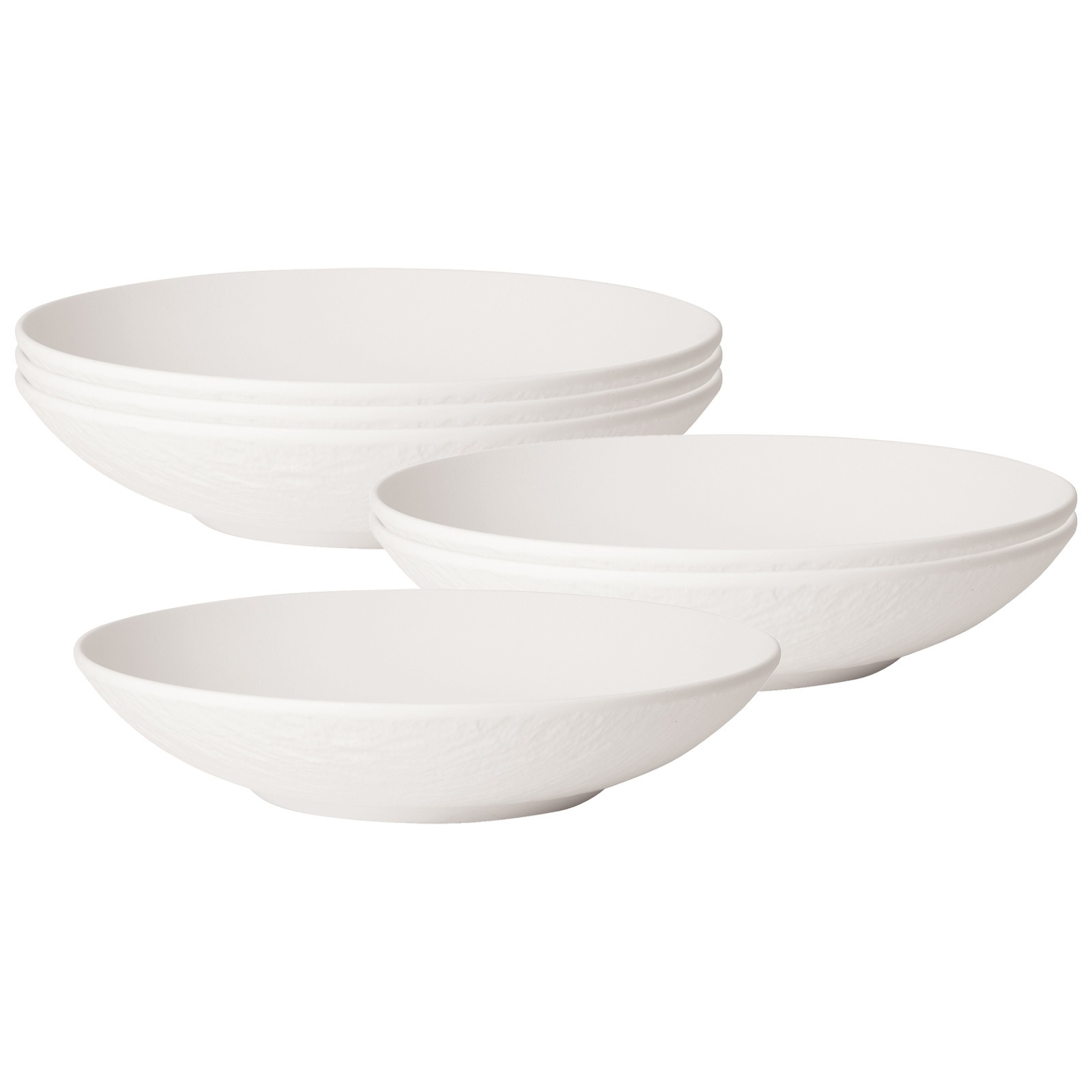 Villeroy & Boch Suppenteller "Manufacture Rock Ø 23.5 cm Weiss"
