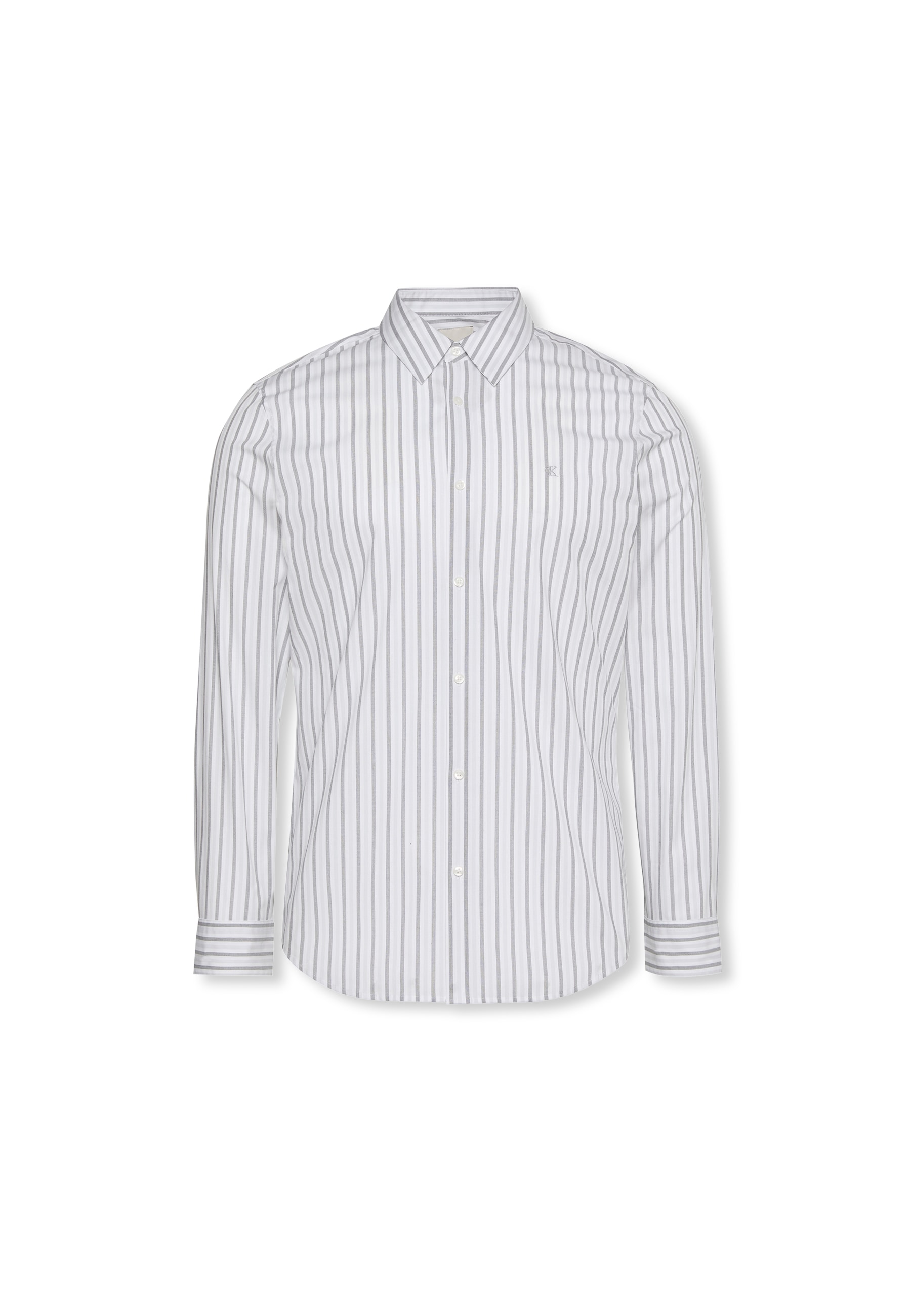 Calvin Klein Businesshemd »LS MULTI STRIPE STRETCH SLIM SHI«, Mit Rundhalsausschnitt, slim fit