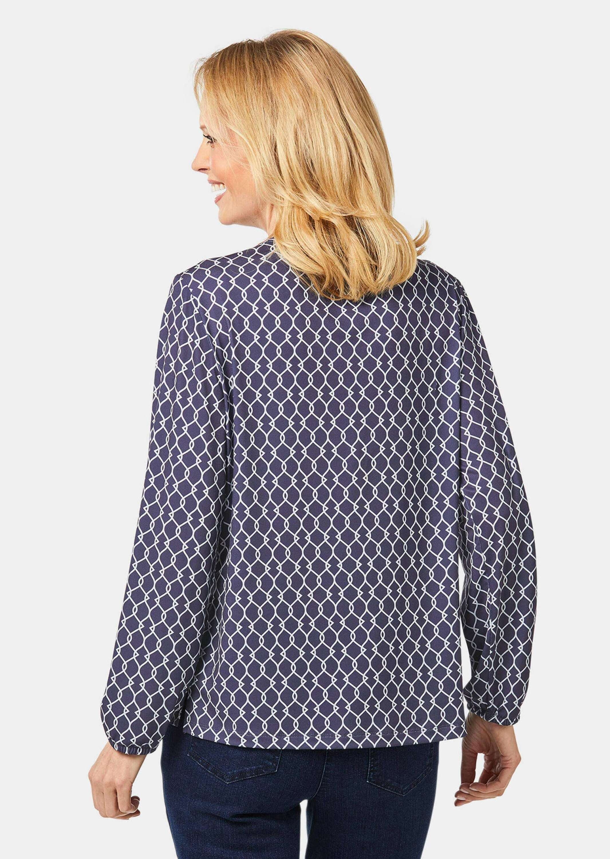 GOLDNER Kurzarmbluse »Kurzgröße Blusenshirt in femininer Form«