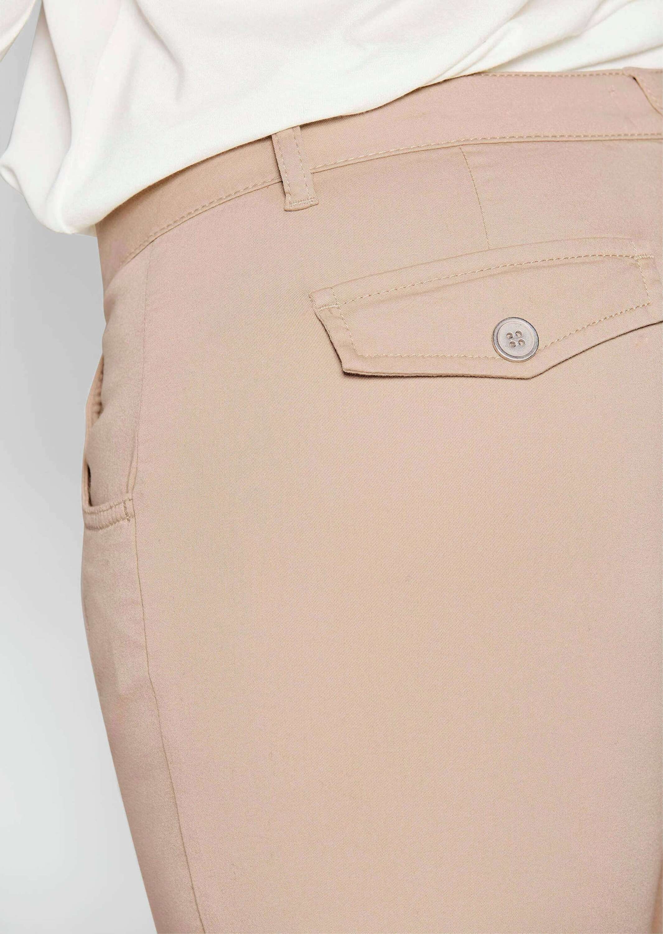 GOLDNER 7/8-Hose »Chino-Hose Lässige Chinohose mit weichem Peach-Finish«