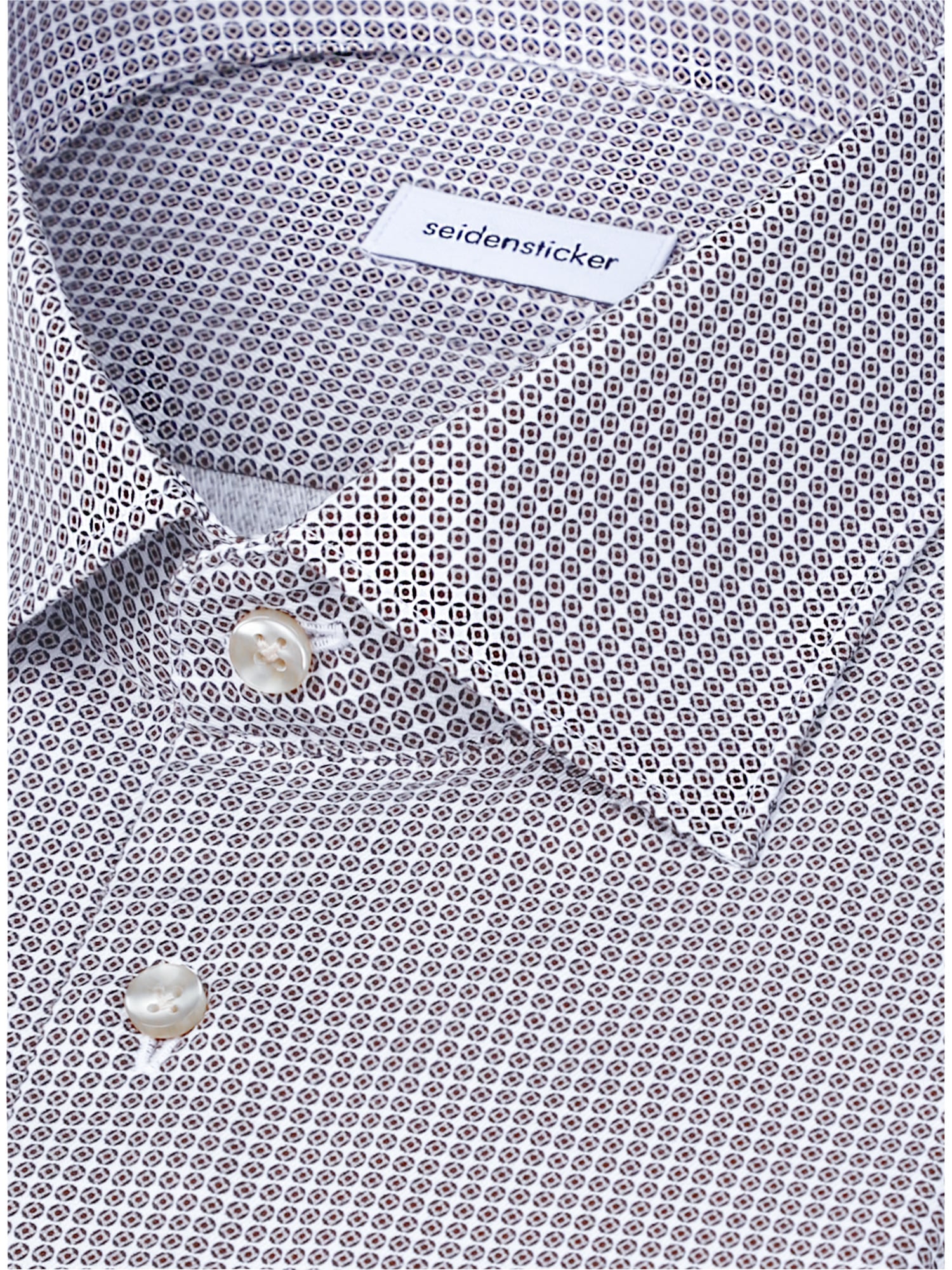 seidensticker Businesshemd »Schwarze Rose« Slim 1/1 Kentkragen Druck