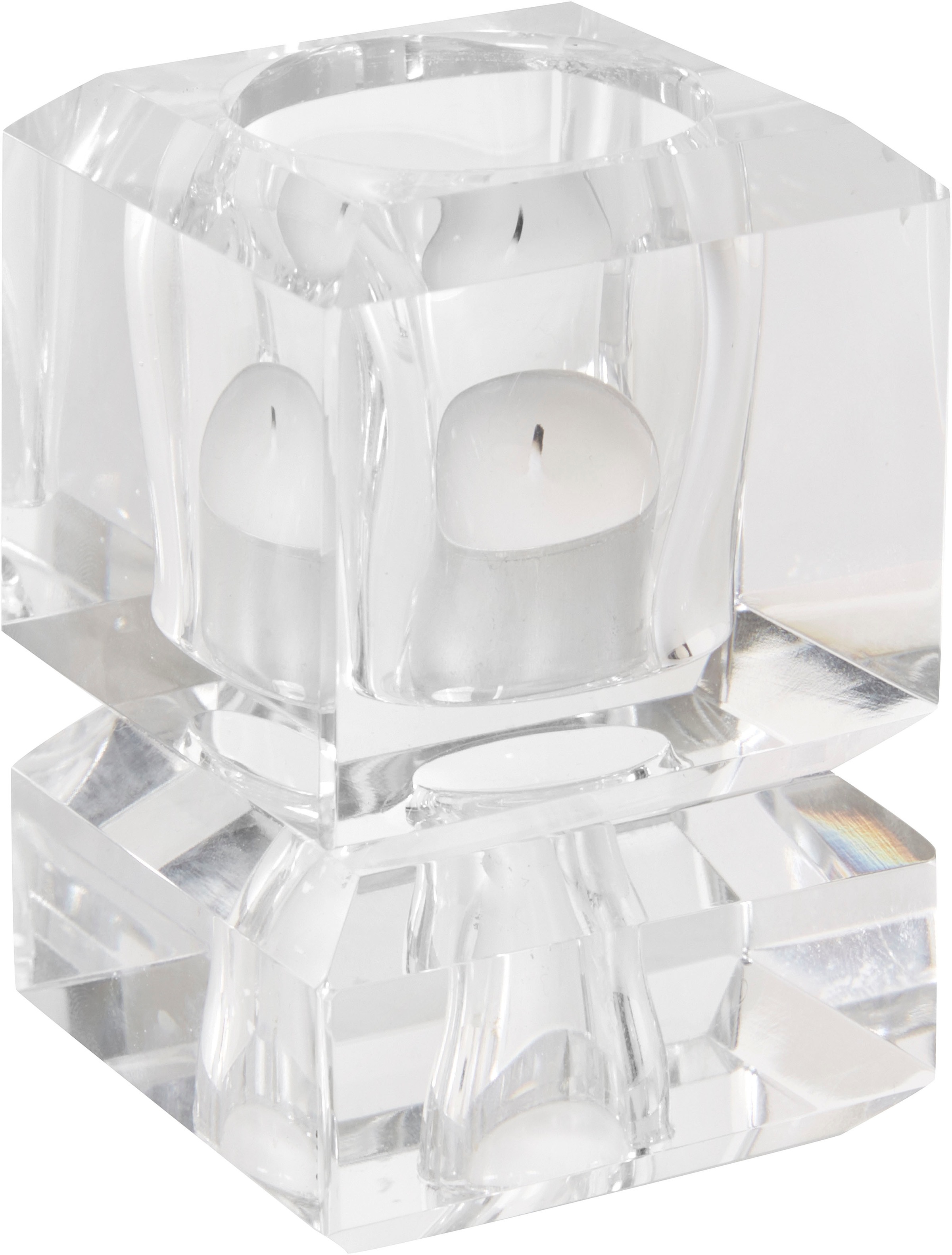 LeGer Home by Lena Gercke Kerzenhalter »Ylvi«, (Set, 2 St.), aus Glas, für Teelichter und Stabkerzen
