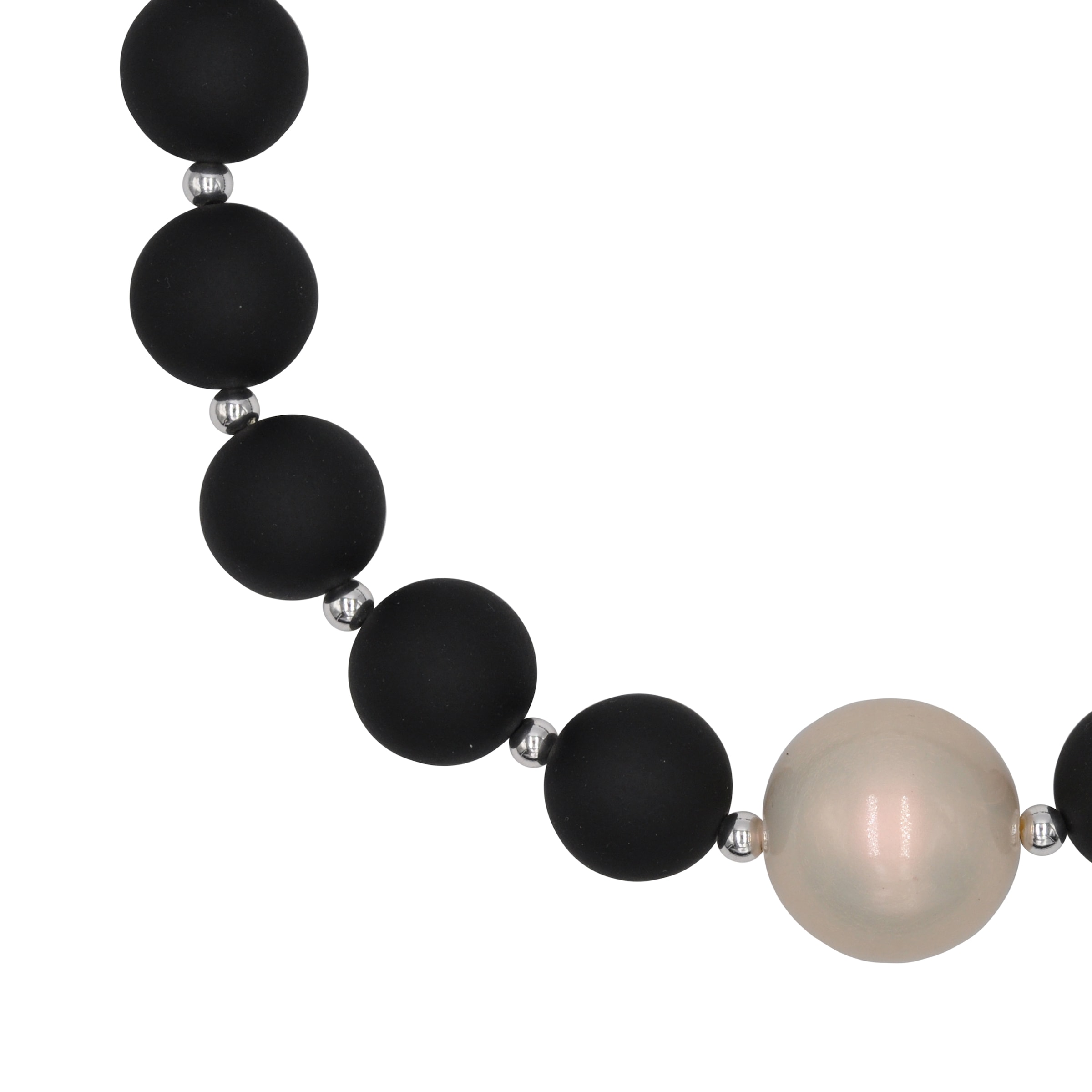 Firetti Statementkette »Schmuck Geschenk Big mother of pearl« mit Kunststoffperle