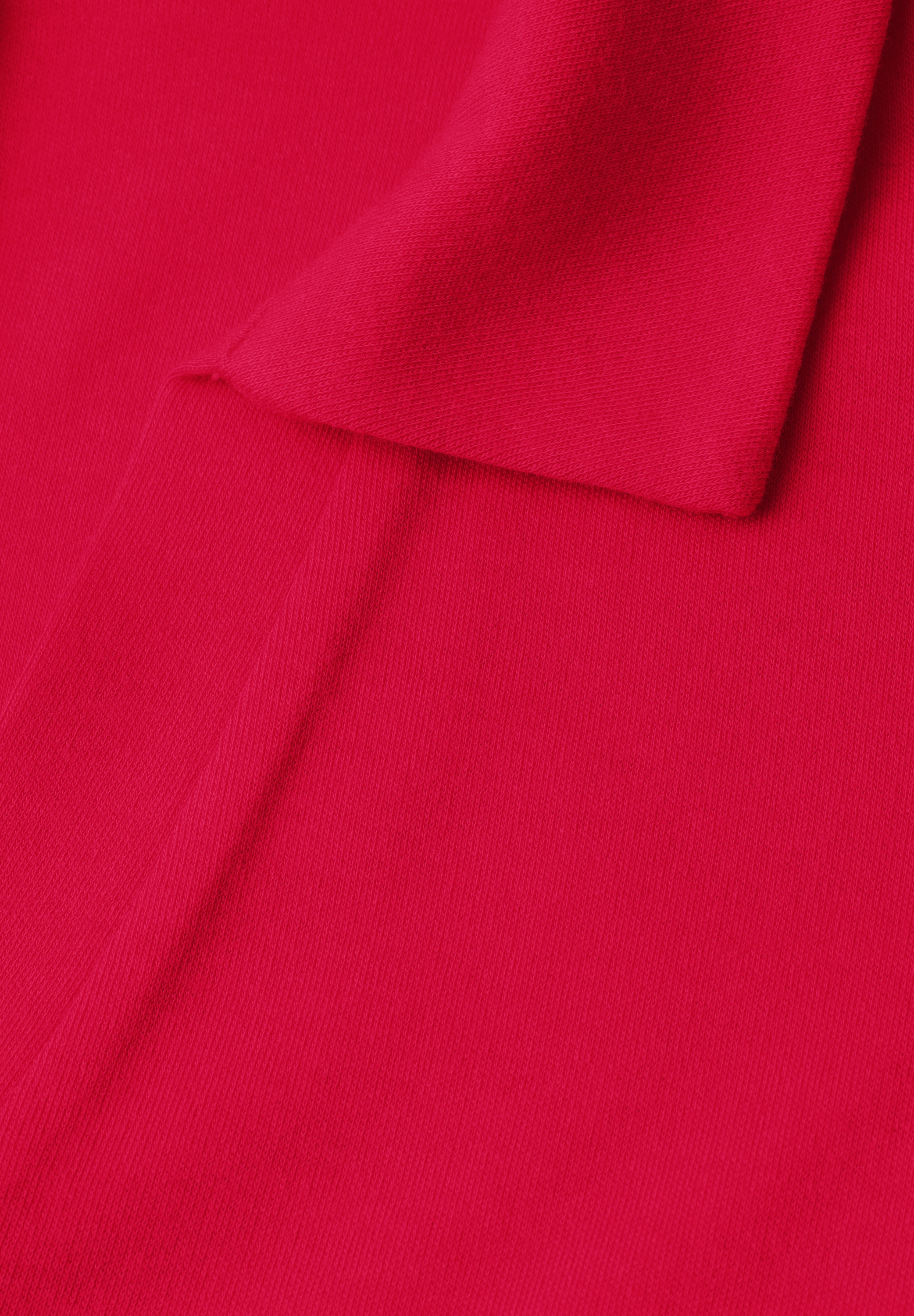 STREET ONE Poloshirt Sommershirt mit breitem elastischem Bund