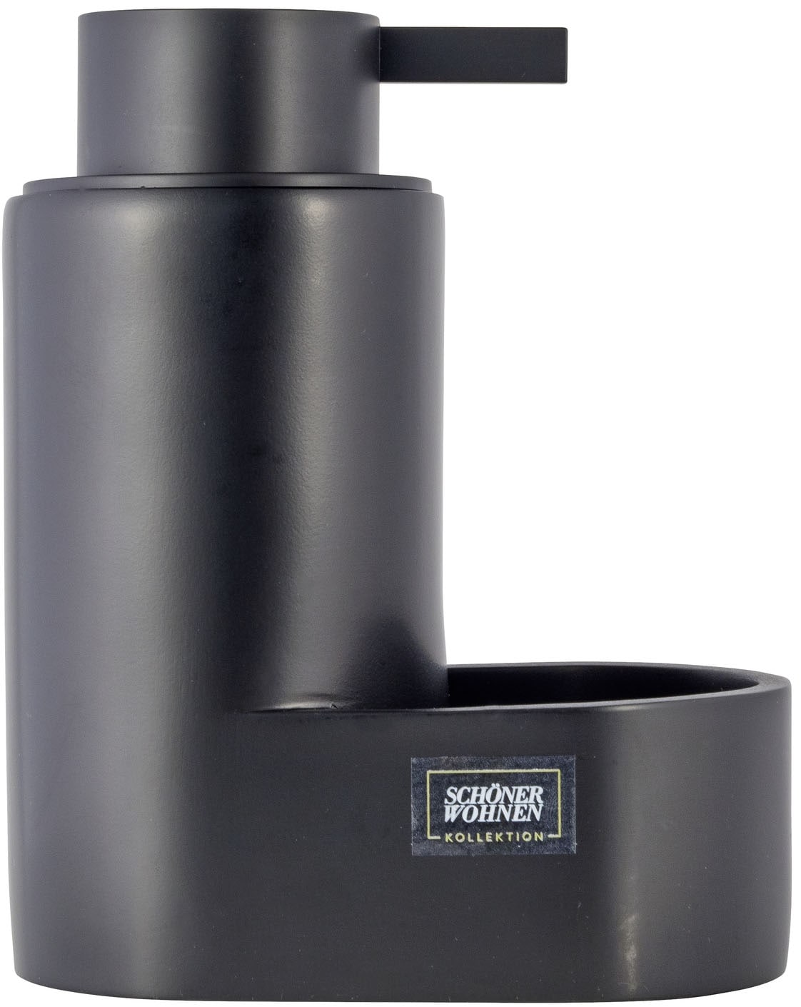 SCHÖNER WOHNEN-Kollektion Seifenspender »SHILA« Spülmittelspender aus Polyresin, mit Schwammablage, 400 ml